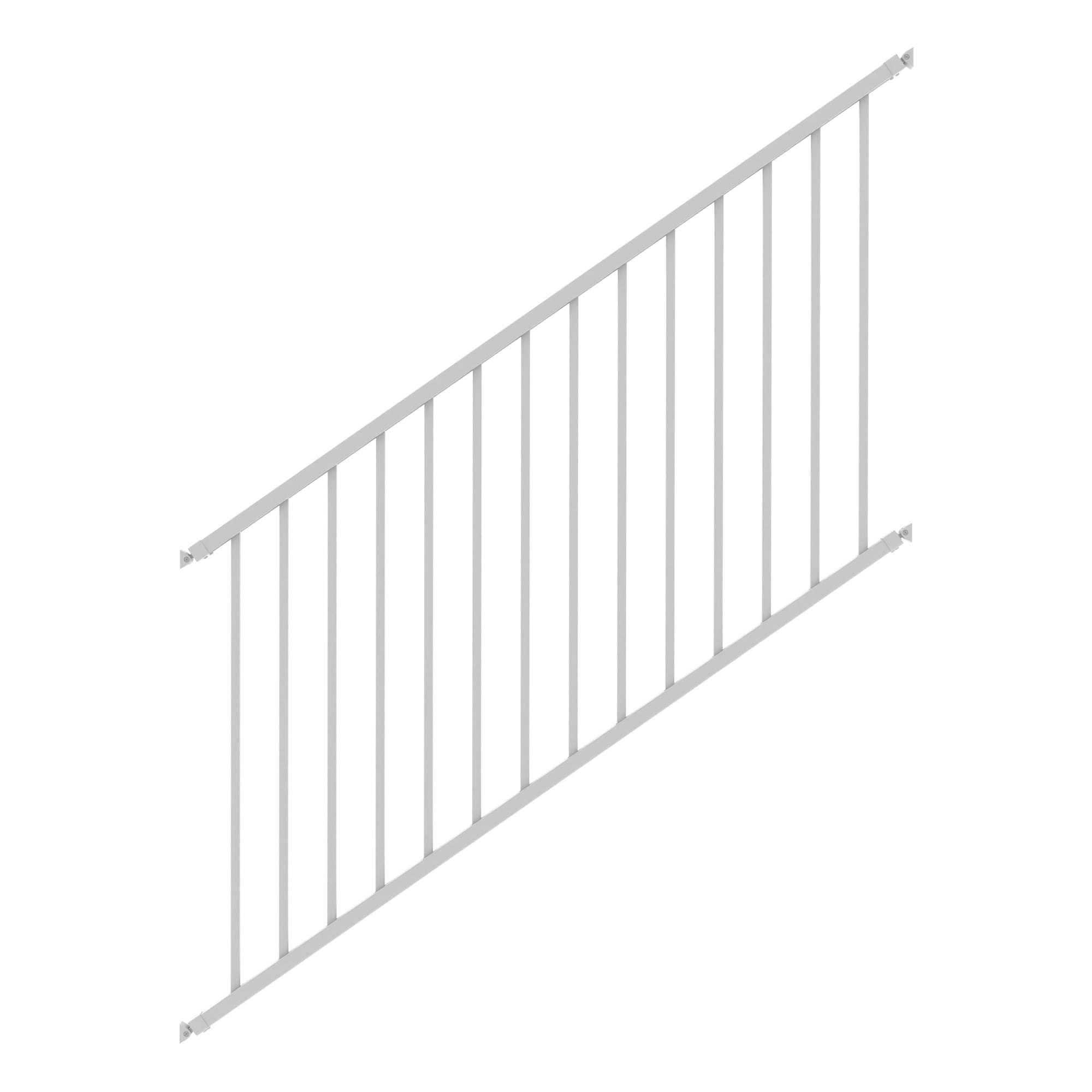 Deckorators 354351 Grab and Go 6-ft x 42-in White Composite Deck Stair Rail Kit