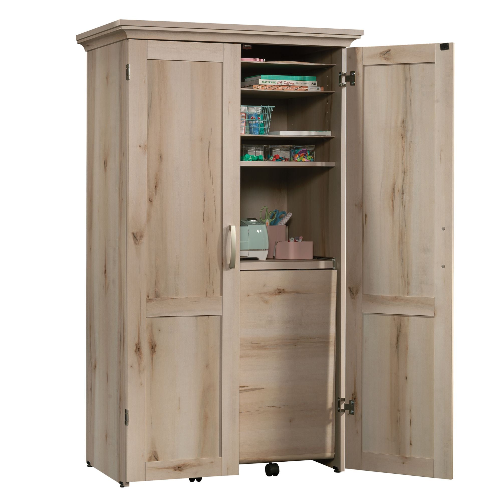 Sauder  Miscellaneous Storage Craft Hobby Storage Pacific Maple finish