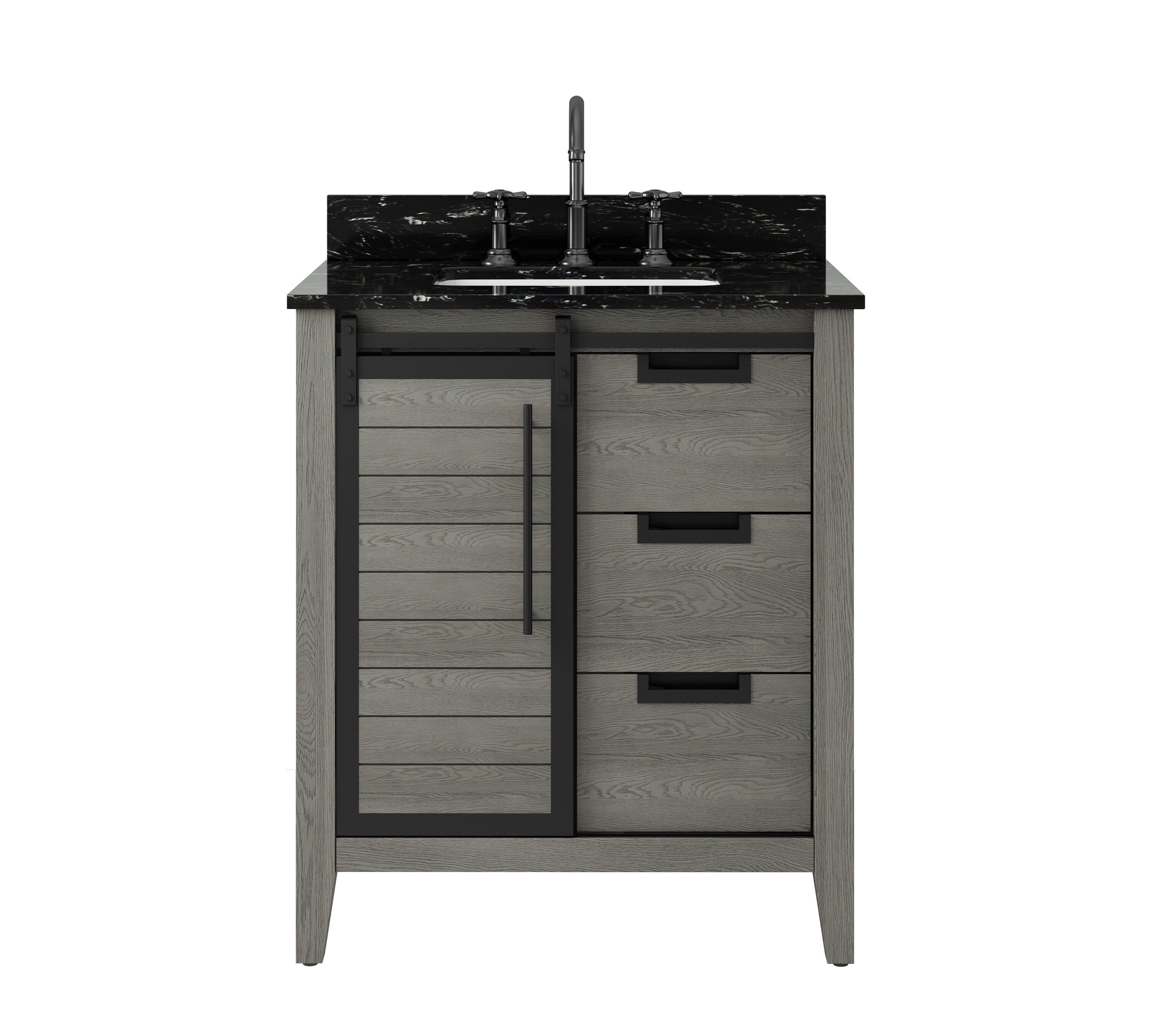allen + roth TJ-0113V3022GR Bath-Vanity-Combo - View #2