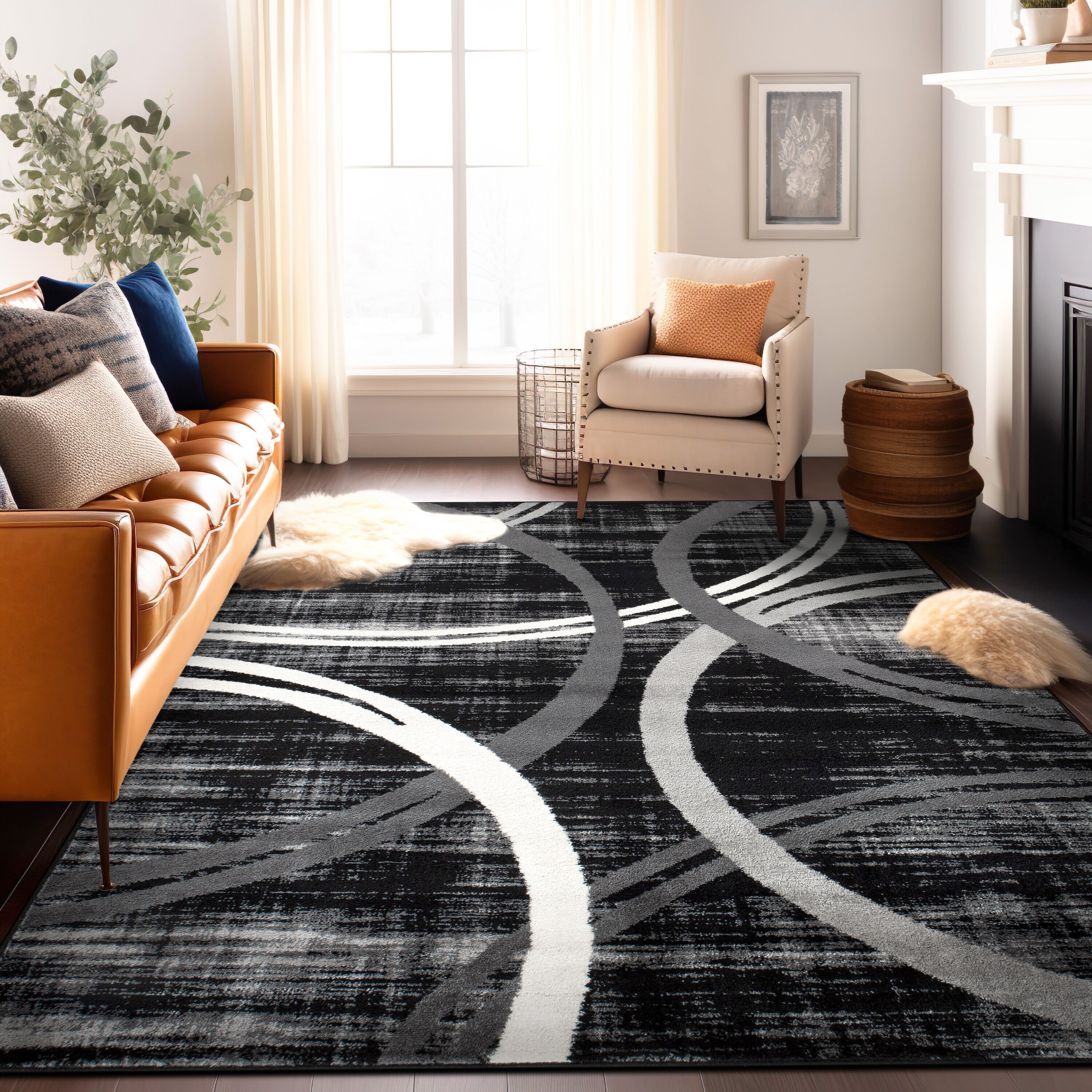 World Rug Gallery 377BLACK5X8 rugs - View #2