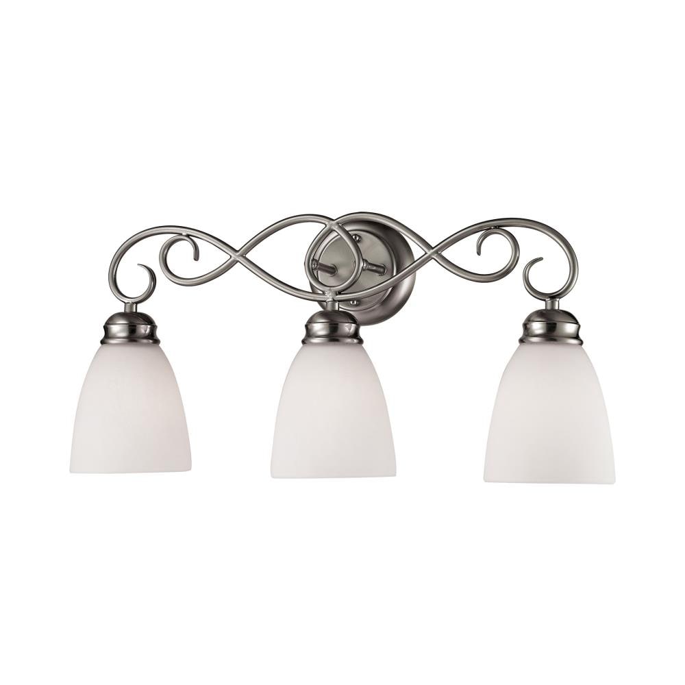 Thomas Lighting 1103BB/20 Chatham 23-in 3-Light Brushed Nickel Transitional Vanity Light