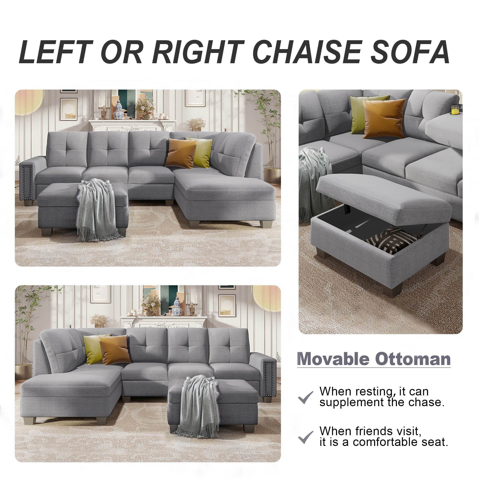 ModernLuxe L-SG000380AAR Sofas-Loveseats - View #5