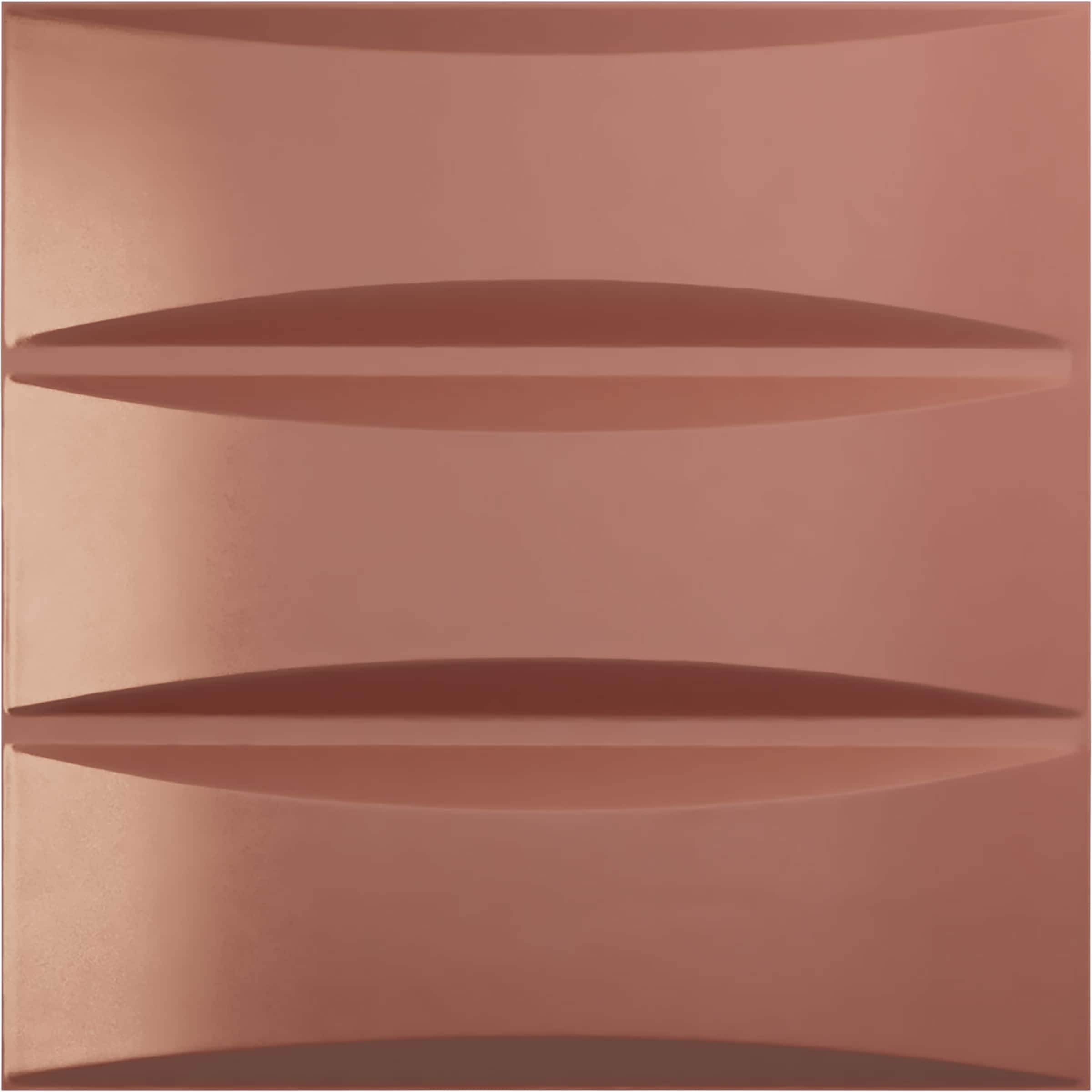 Ekena Millwork WP20X20TRFCP-CASE-12 19-5/8-in x 19-5/8-in Embossed Paintable/Stainable Pink PVC Wall Panel ( 12 -Pack, Covers 32.04-sq ft )