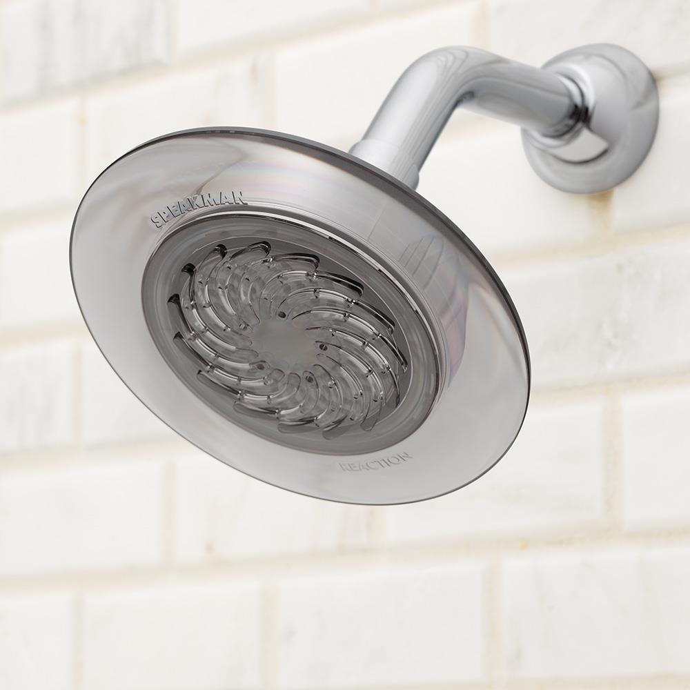 Smokey Gray Chrome Multi-Head Wall Mounted Showerhead