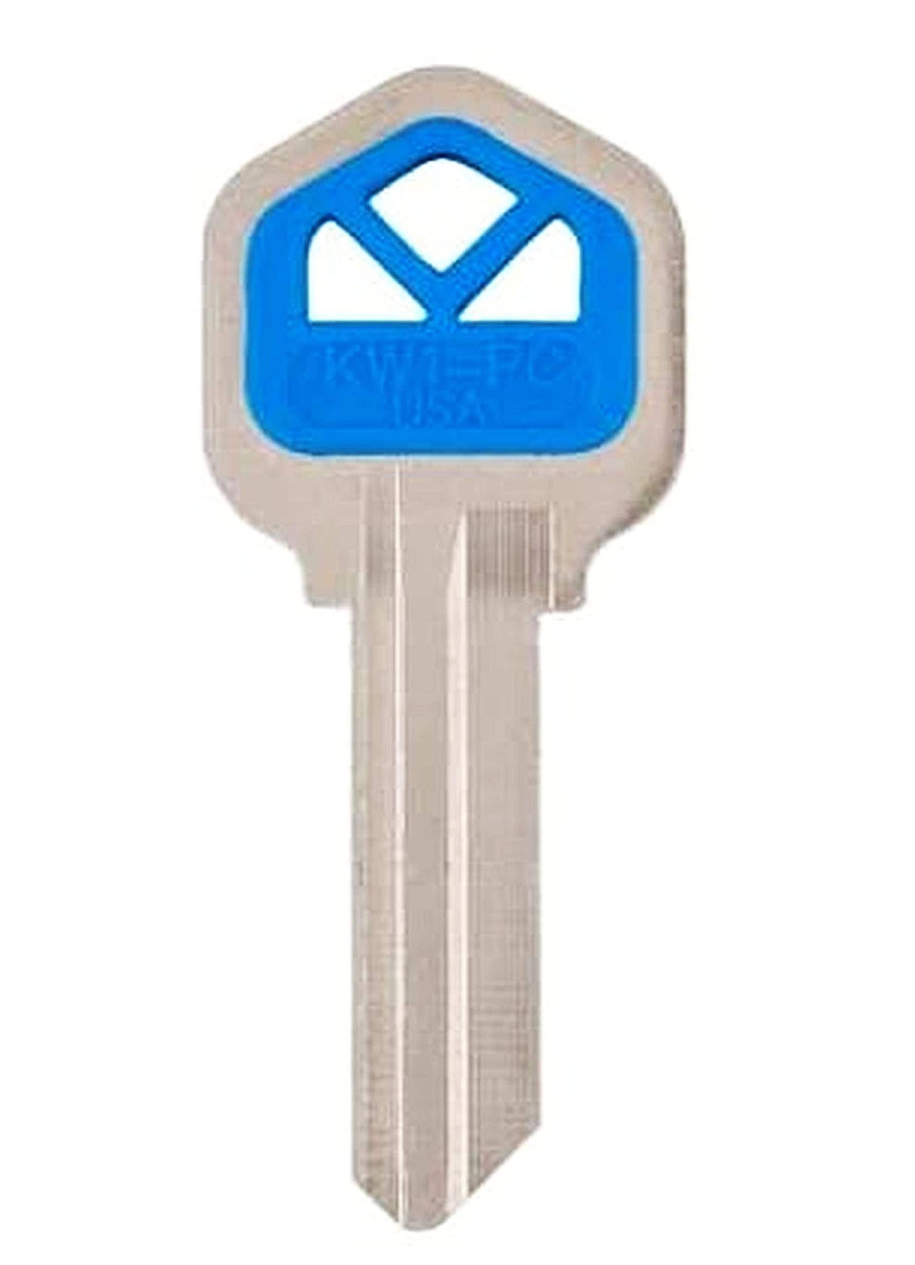 Ilco KW1-PC-BLUE KABA KWIKSET BLUE KEY BLANK - Quantity 5 #KW1-PC-BLUE