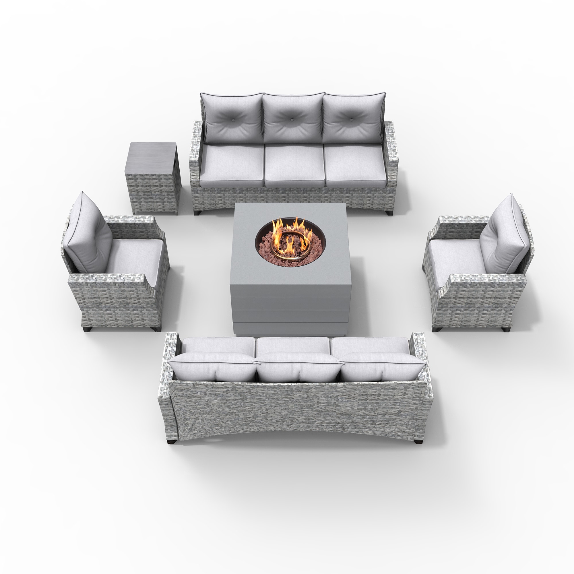 Moda Furnishings 2140-1802-3S Patio-Conversation-Sets - View #4