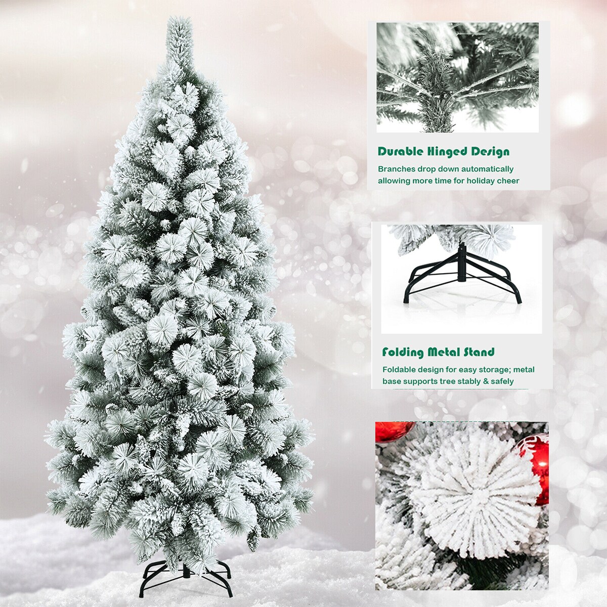 WELLFOR CM-HJY-23554 Artificial-Christmas-Trees - View #4