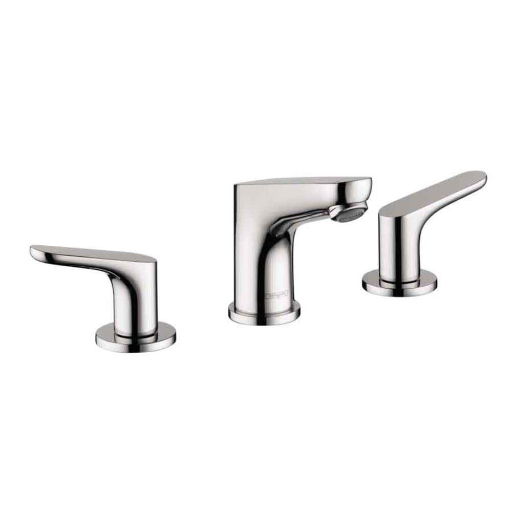 Hansgrohe Focus Chrome Widespread 2 Handle Bathroom Sink Faucet With   01433361 