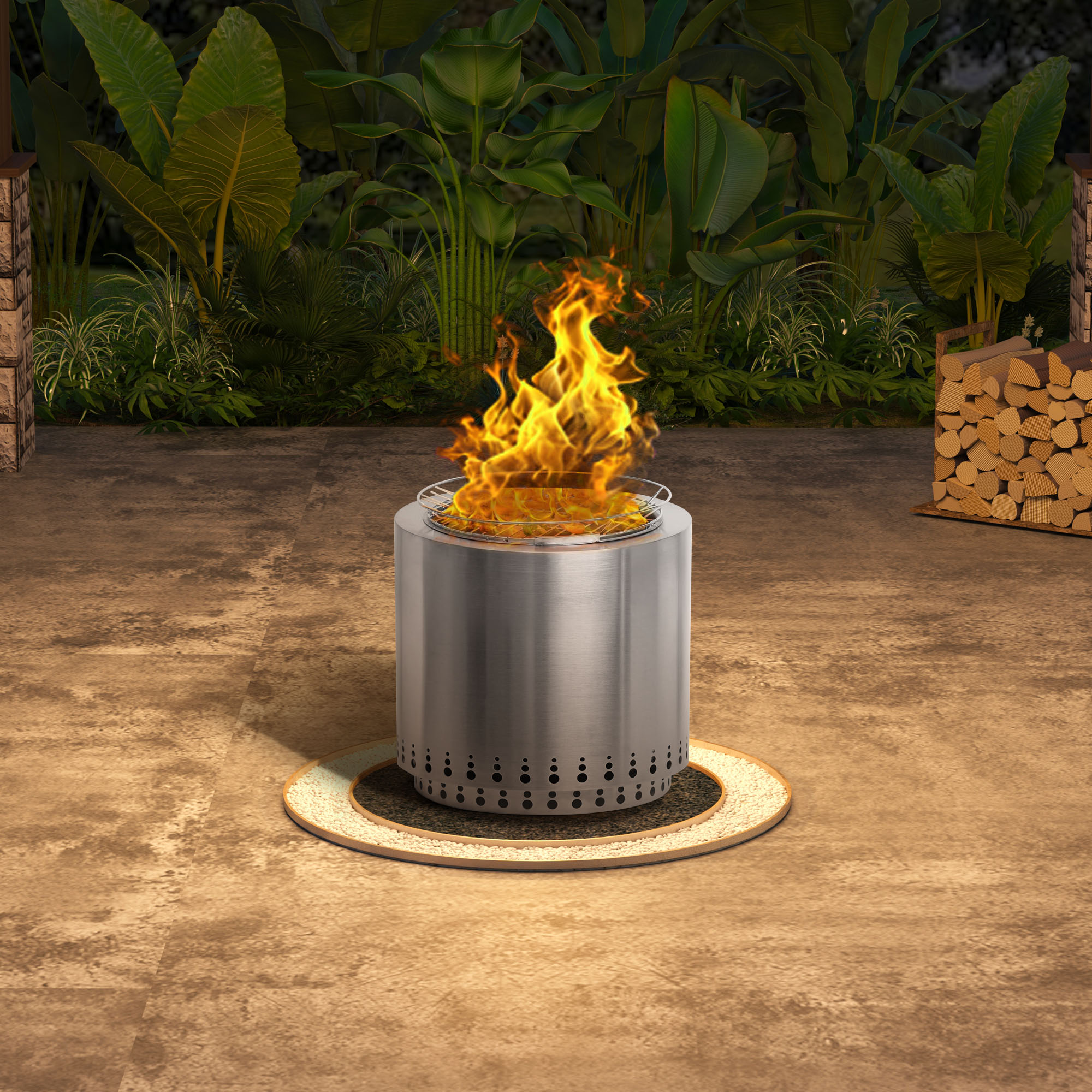 Clihome CL-AFP08 Outdoor-Woodburning-Firepits - View #2