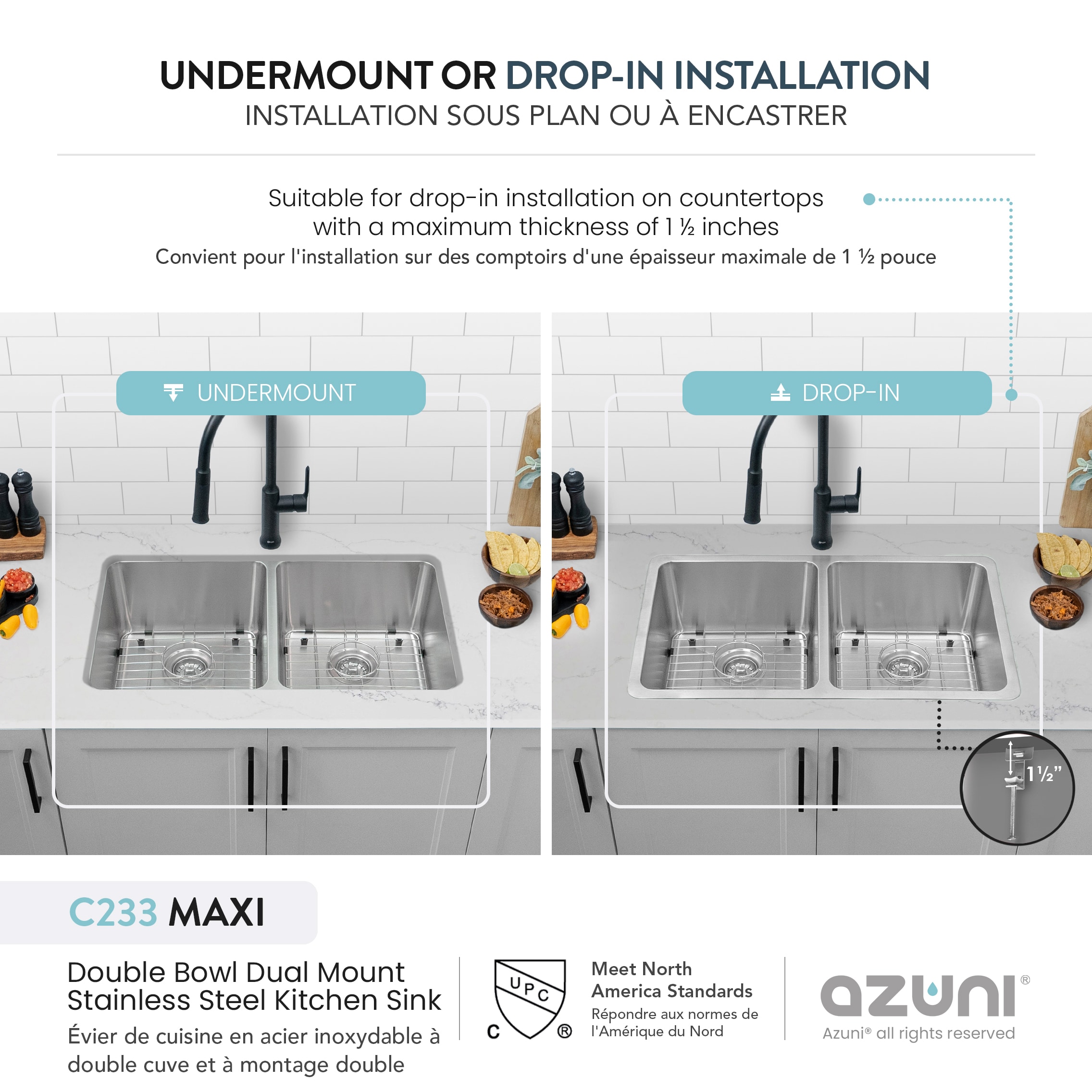 Azuni C233 Kitchen-Sinks - View #6