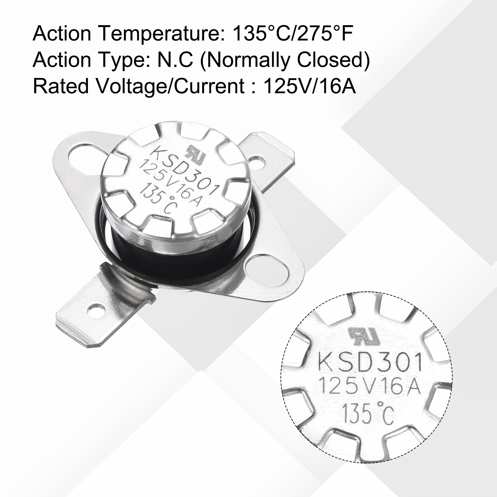 Unique Bargains S26012000UX6661 Thermostat-Covers - View #4