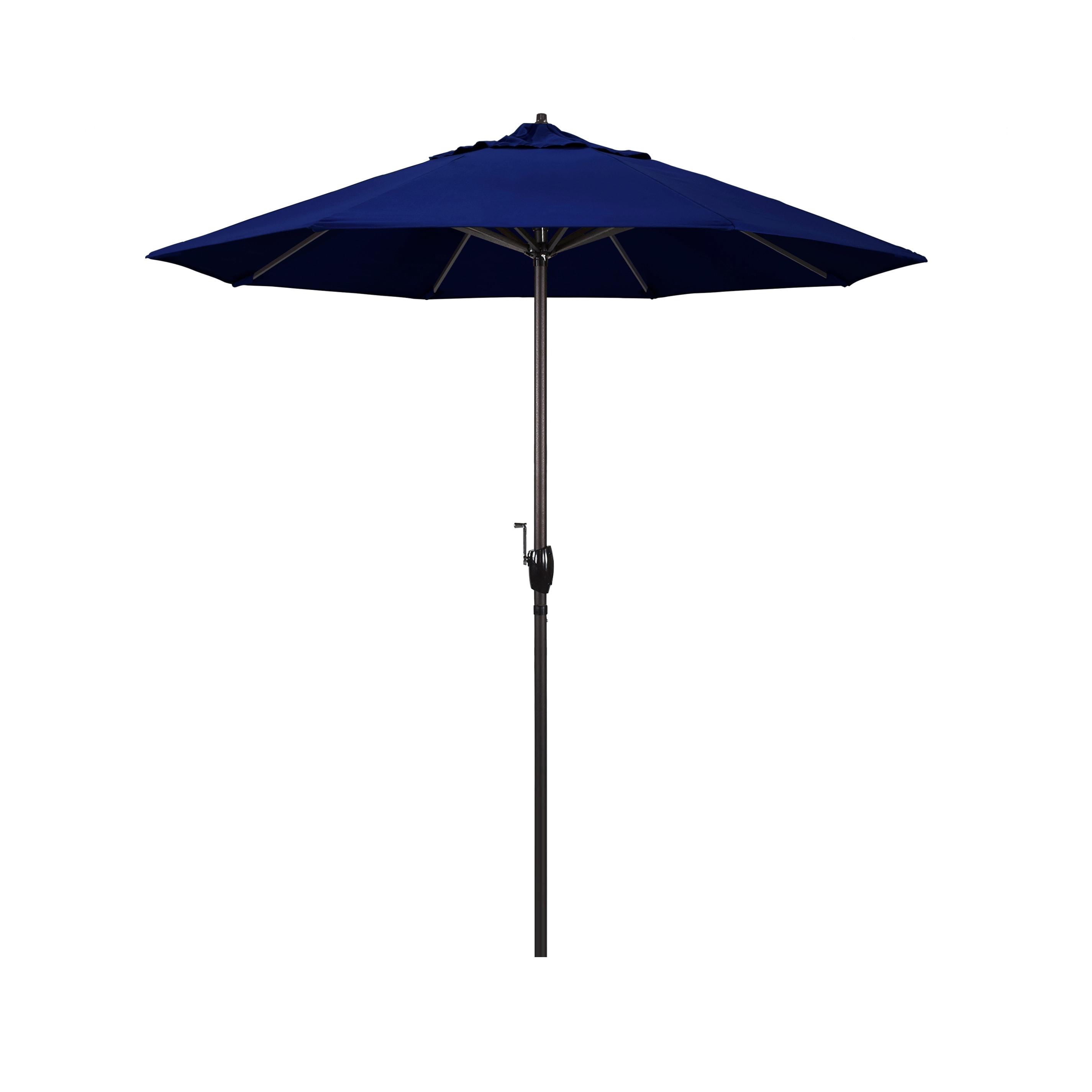 California Umbrella ATA758117-5499 7.5-ft Aluminum Blue Market Patio Umbrella