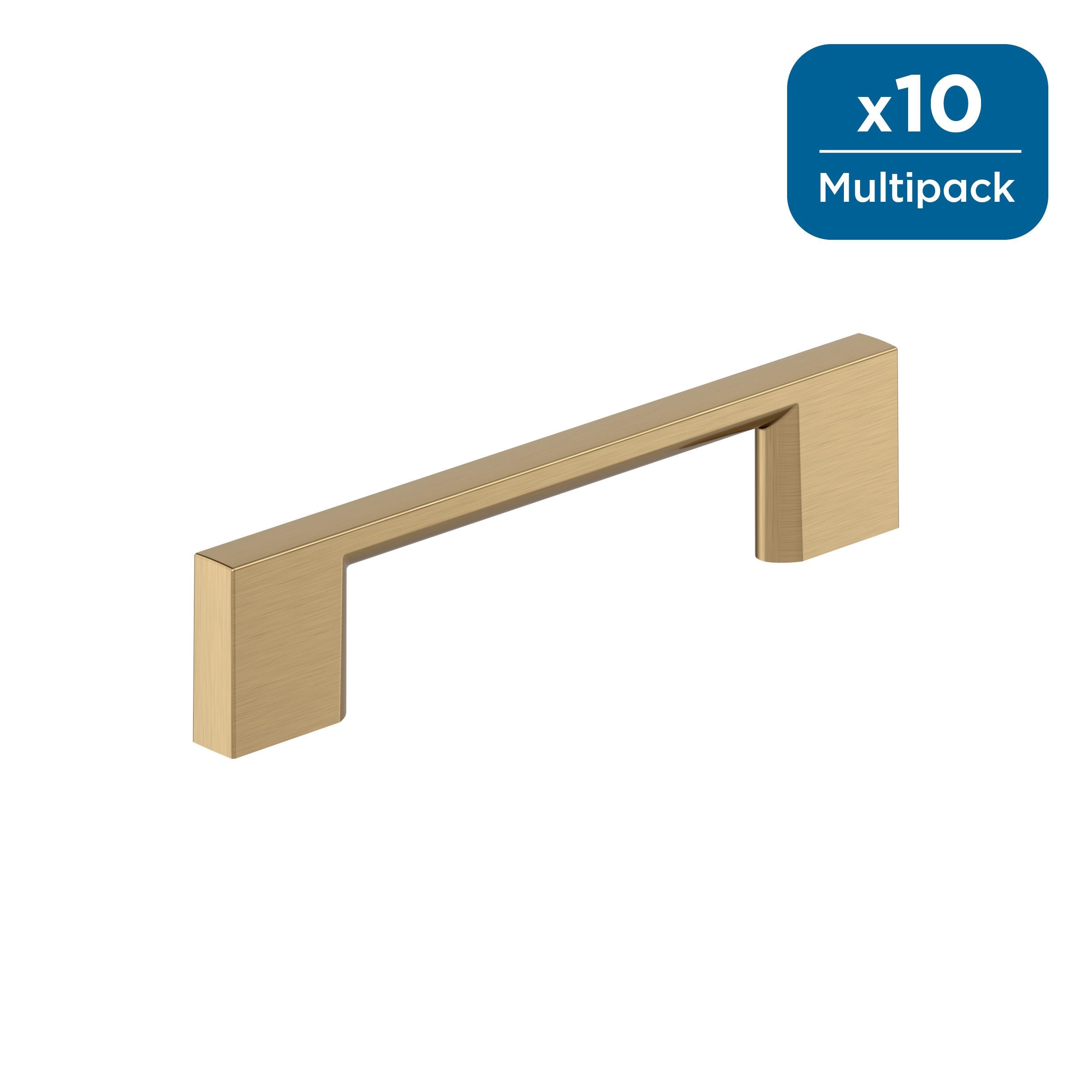 Amerock 10BX37131CZ Cityscape 3-3/4-in , 96mm Center to Center Champagne Bronze Cylindrical Bar 10 -Pack