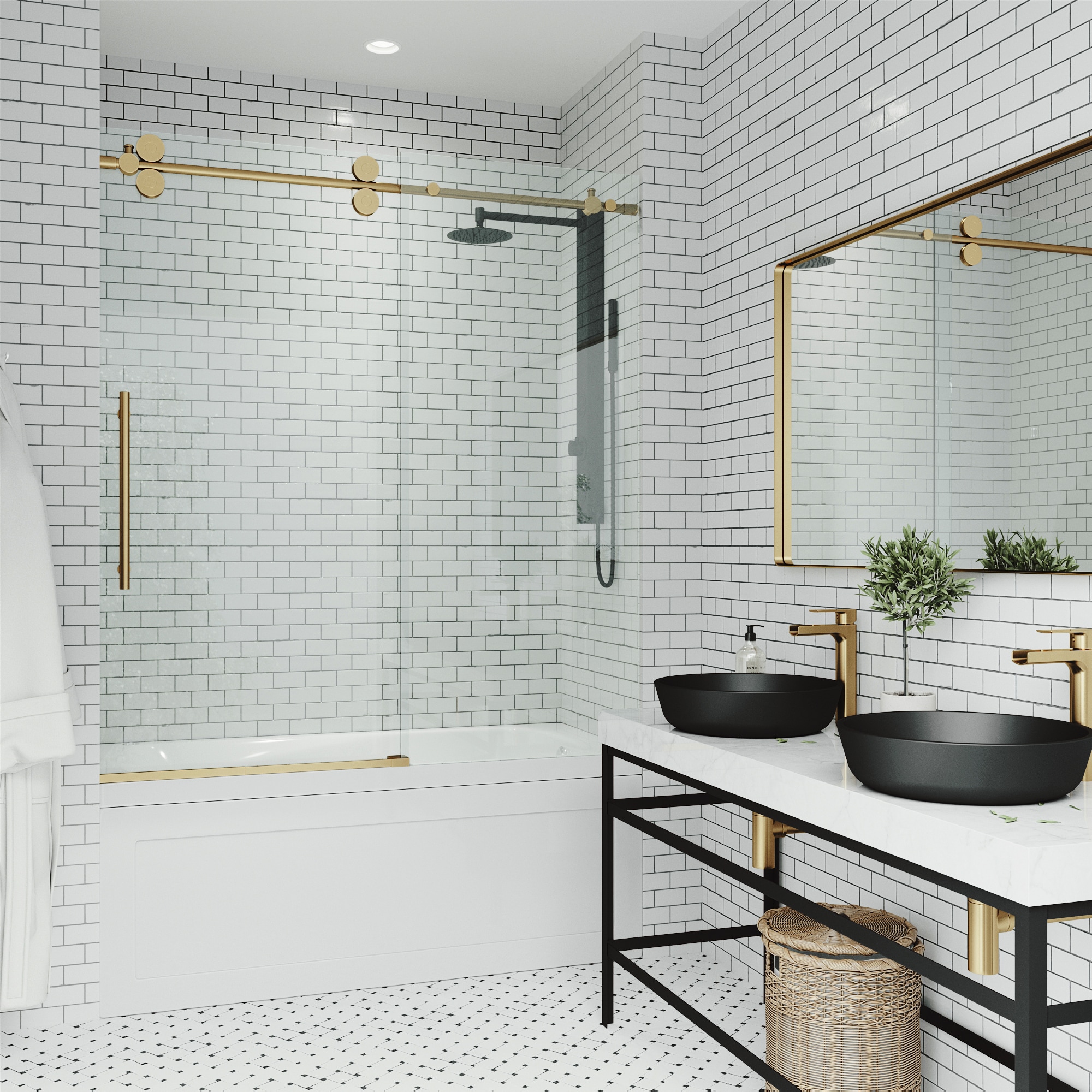 VIGO VG6041MGCL6066 Bathtub-Doors - View #5