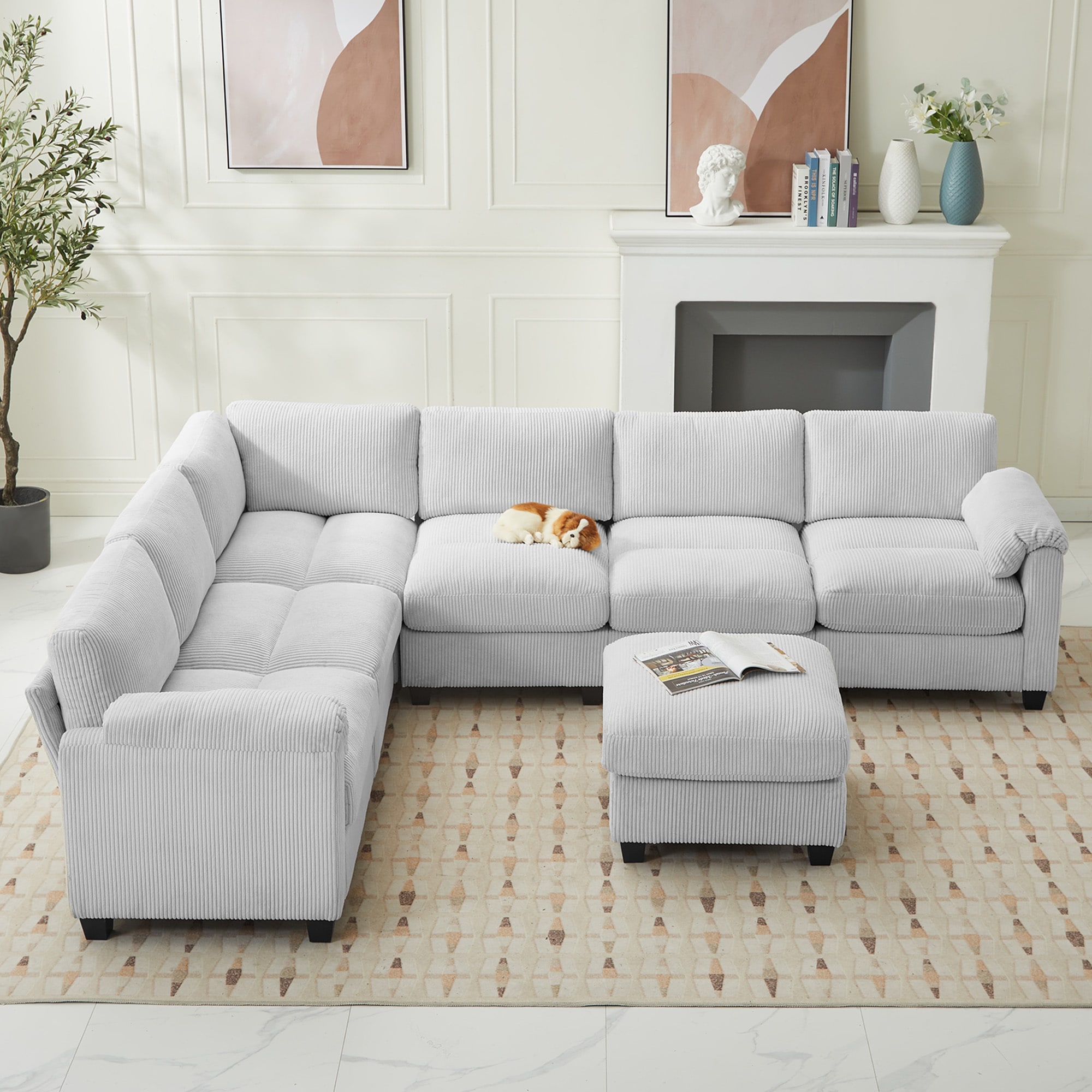 VOUA SAF-XNECW3-GY Sofas-Loveseats - View #6