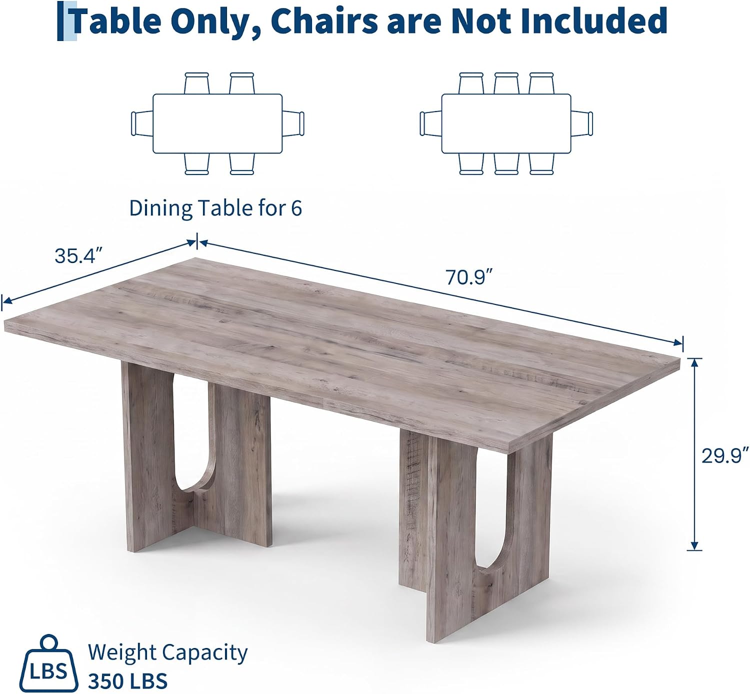 GarveeLife BXYFOBRH77S0WO4 Dining-Tables - View #2