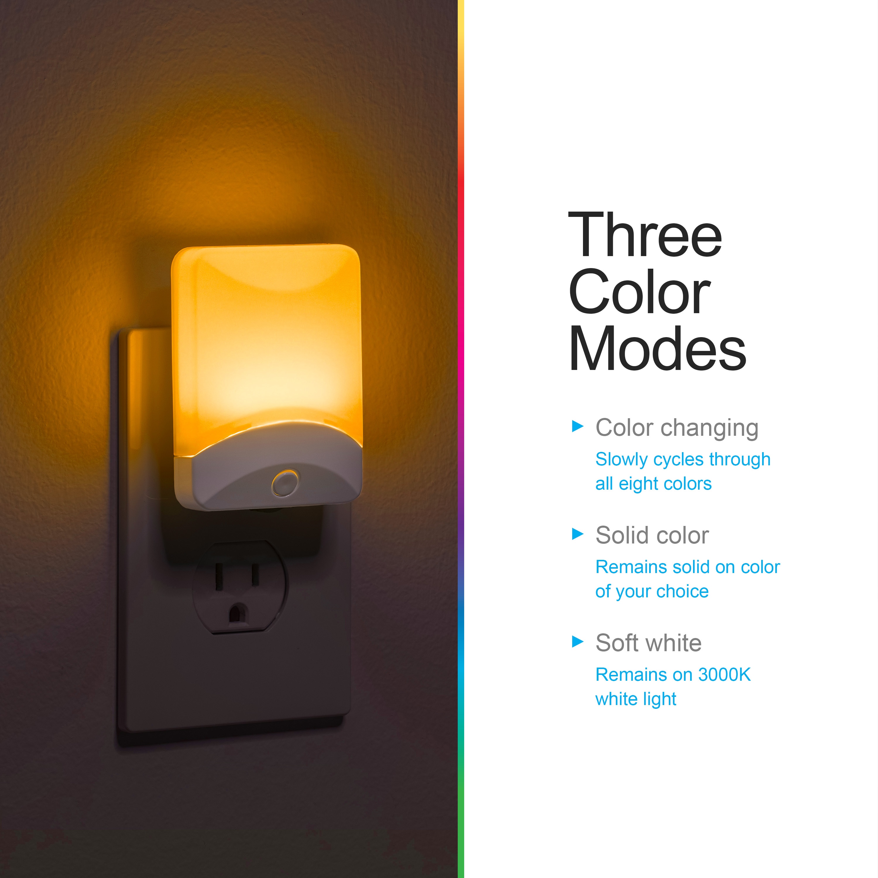 Toilet Night Light, Motion Sensor Activated LED Lamp, Fun 8 Colors