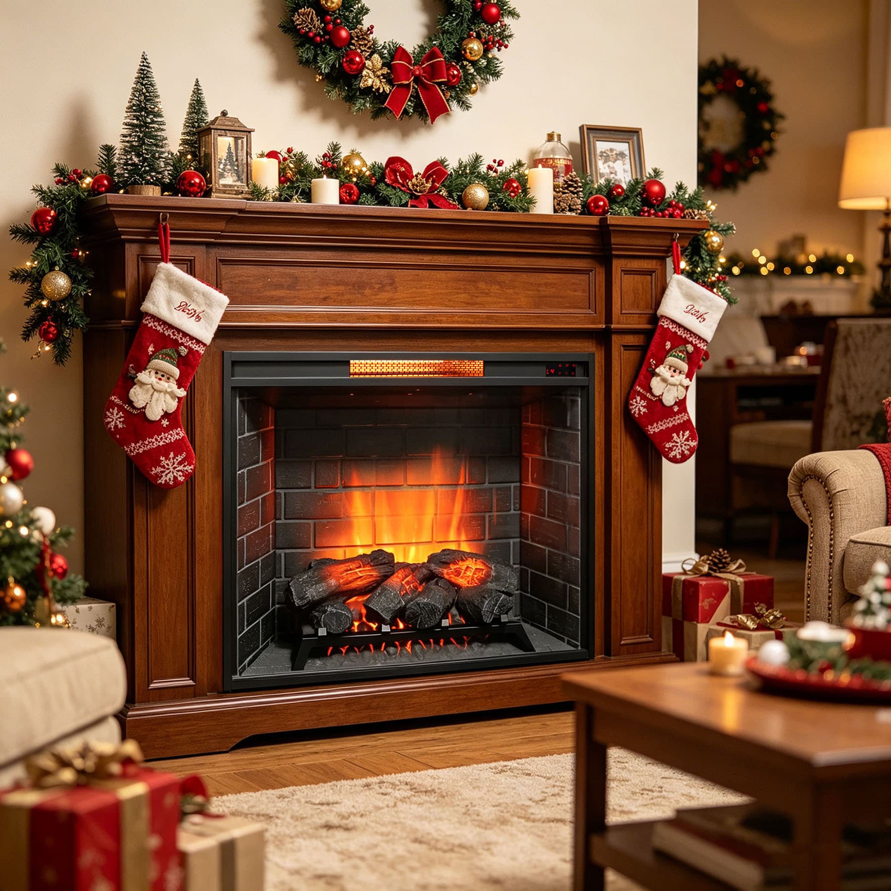 SINOFURN SYE740027BN Electric-Fireplace-Fireboxes - View #3