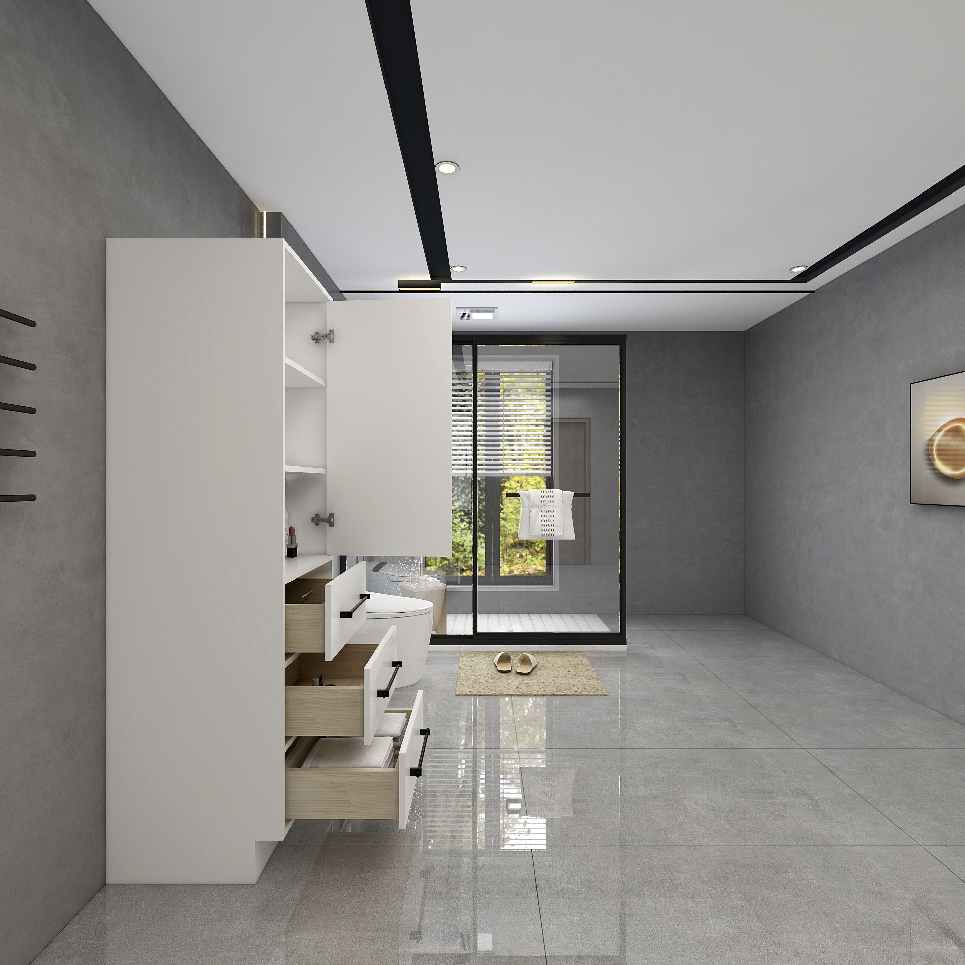 BV Better Vanity VICTORIAS72-GW Bathroom-Wall-Cabinets - View #6