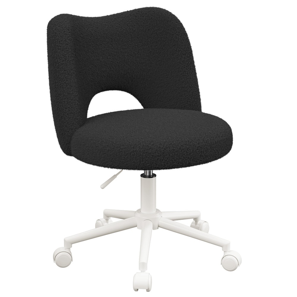 Raybee - 20.5-in W Morden Velvet Fabric/Metal Frame Accent Chair Height Adjustable Office Chair w...