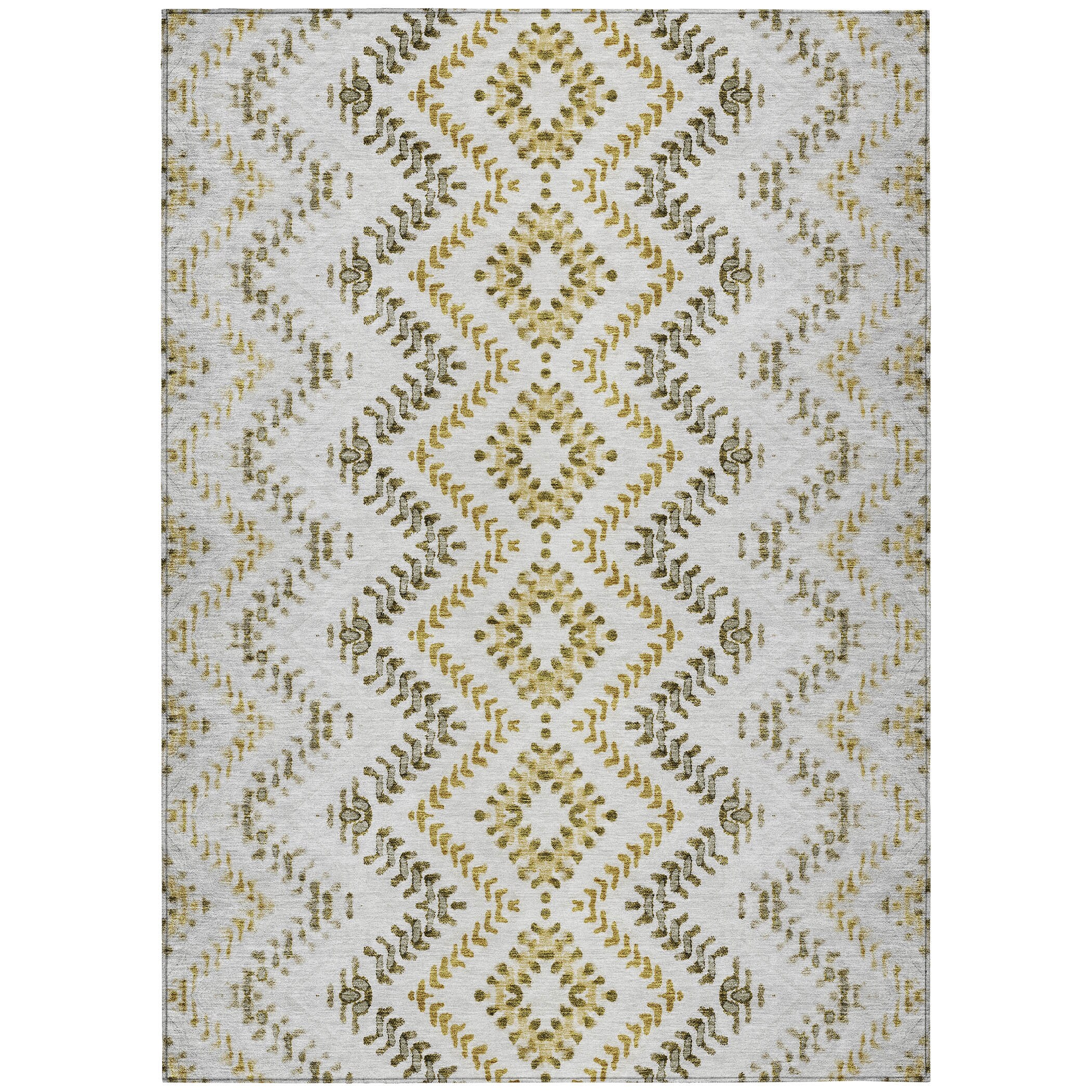 Addison Rugs ACN684TP8X10 Chantille ACN684TP 8 x 10 (ft) Polyester Taupe Rectangular Indoor/Outdoor Geometric Machine washable Area rug