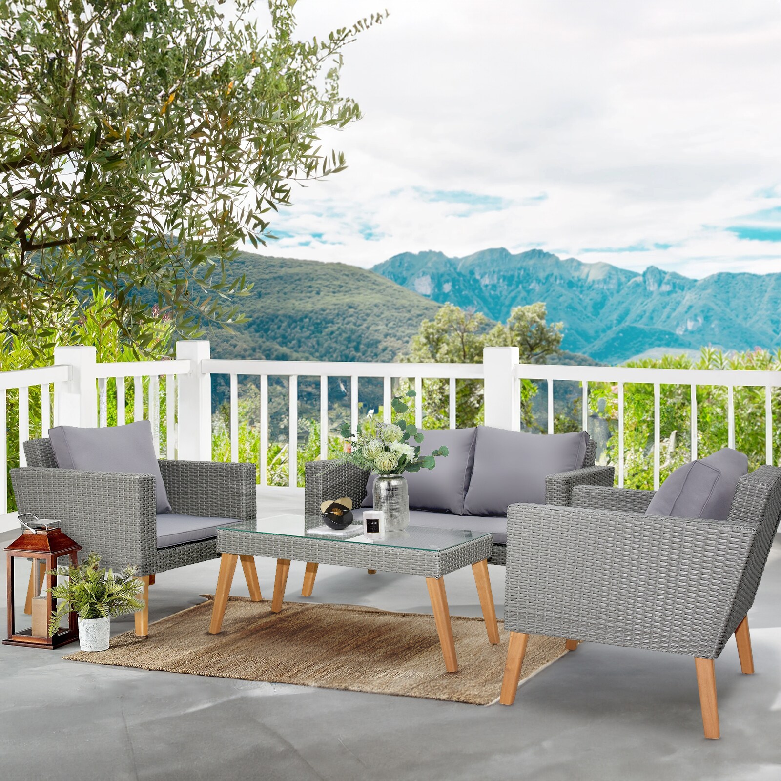 Winado LO1G56000720+721 Patio-Conversation-Sets - View #3