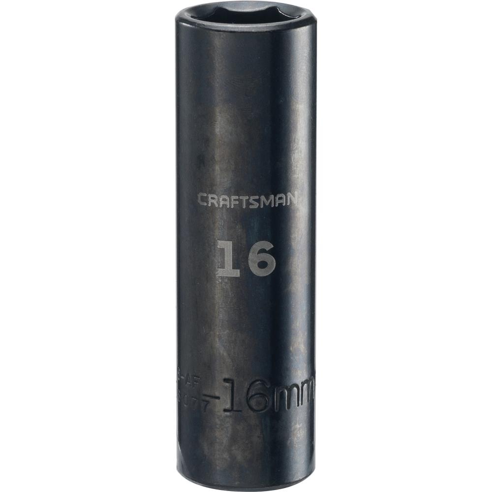 CRAFTSMAN CMMT16077 Metric 1/2-in Drive 16mm 6-point Impact Socket Individual