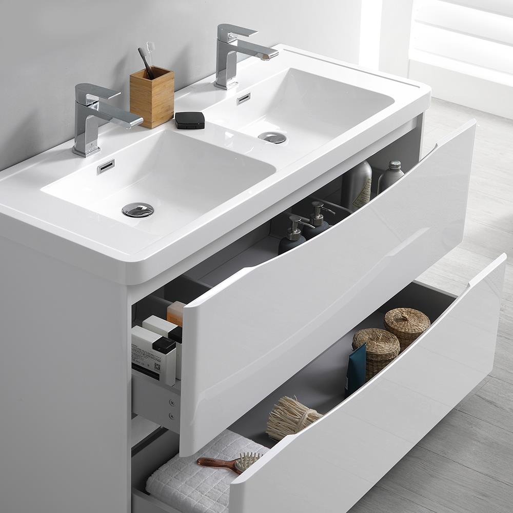 Fresca FCB9148WH-D-I Bath-Vanity-Combo - View #11