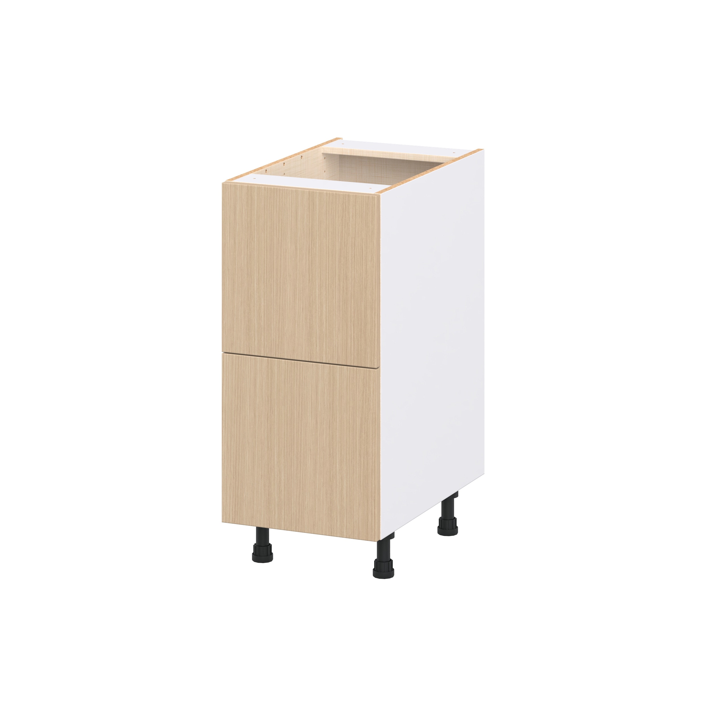 Hugo&Borg DSB2D15WD-WI Winston 15-in W x 34.5-in H x 24.5-in D Mojavi Oak 2 -Drawers Drawer Base Fully assembled Cabinet Flat Panel