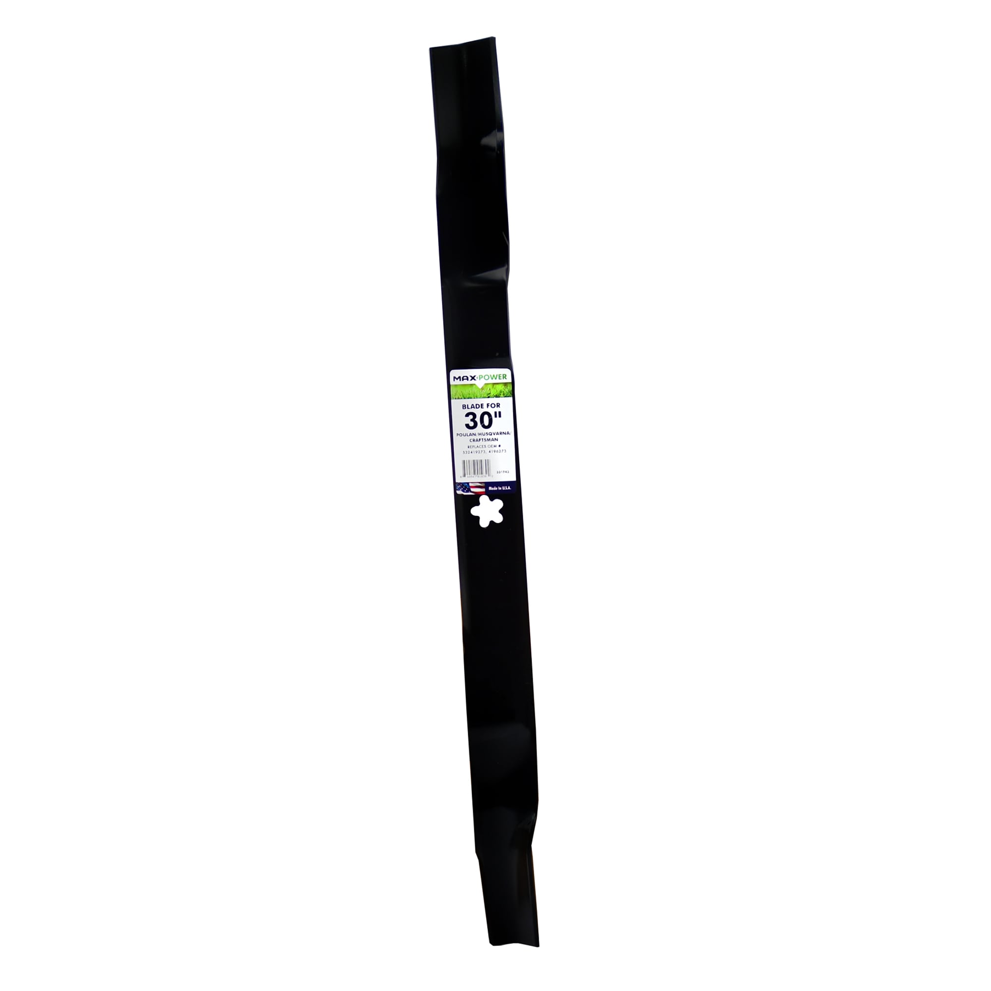MaxPower 331743 30-in Deck Standard Mower Blade for Riding Lawn