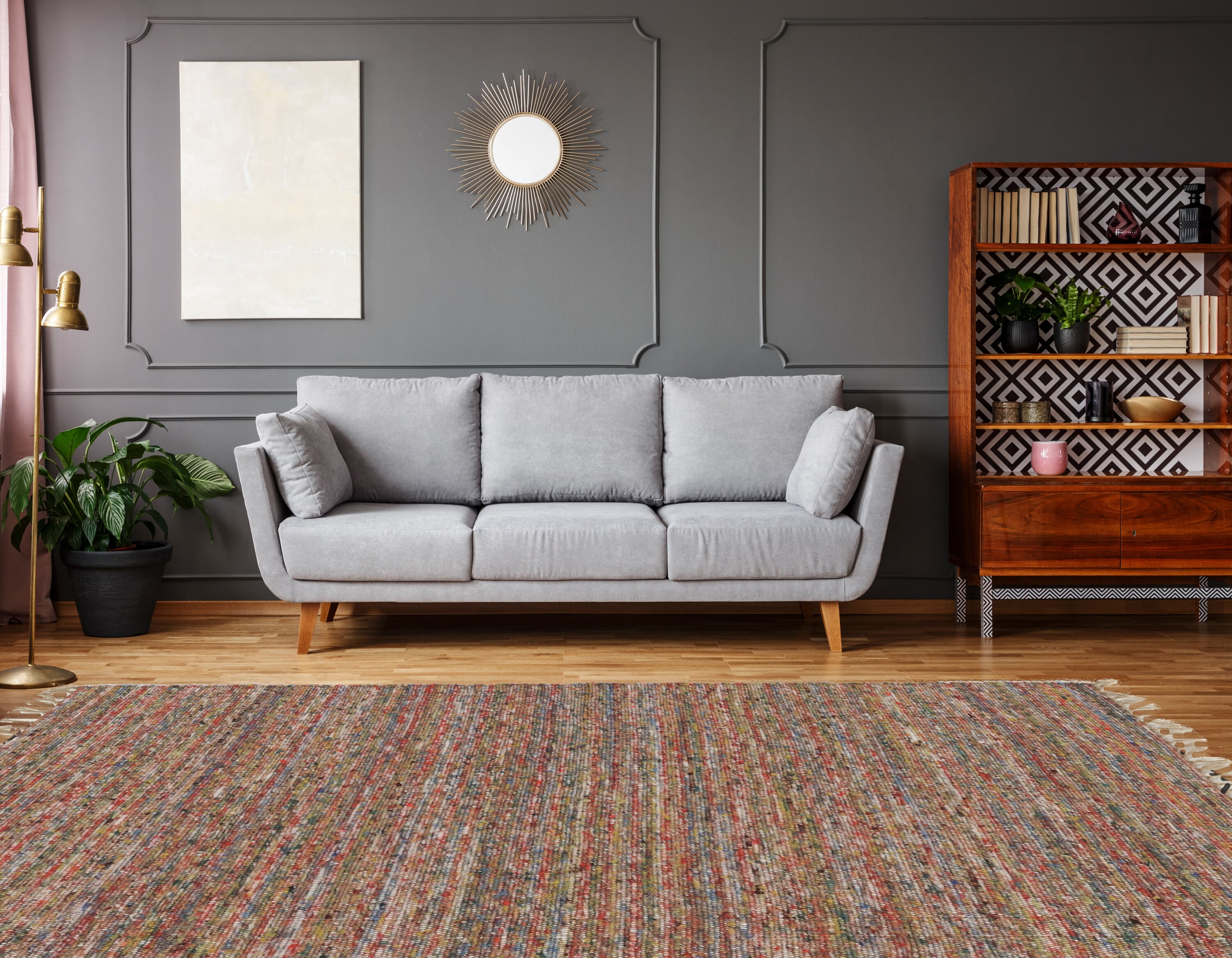 Linon RUG-VE21581 Verginia 8 X 10 (ft) Wool Color Indoor Solid Area Rug
