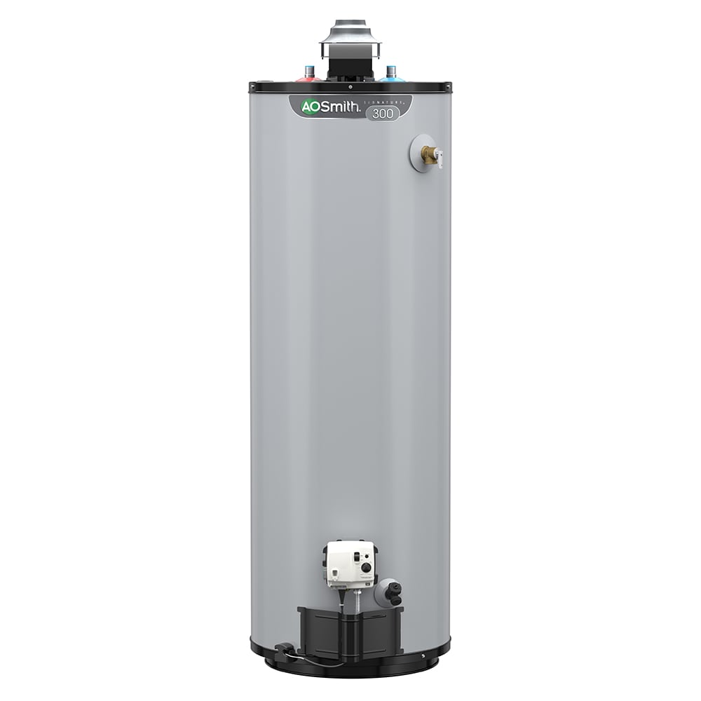 Signature 300 50-Gallons Tall 12-year Limited 40000-BTU Natural Gas Water Heater | - A.O. Smith G12-FDT5040NVR