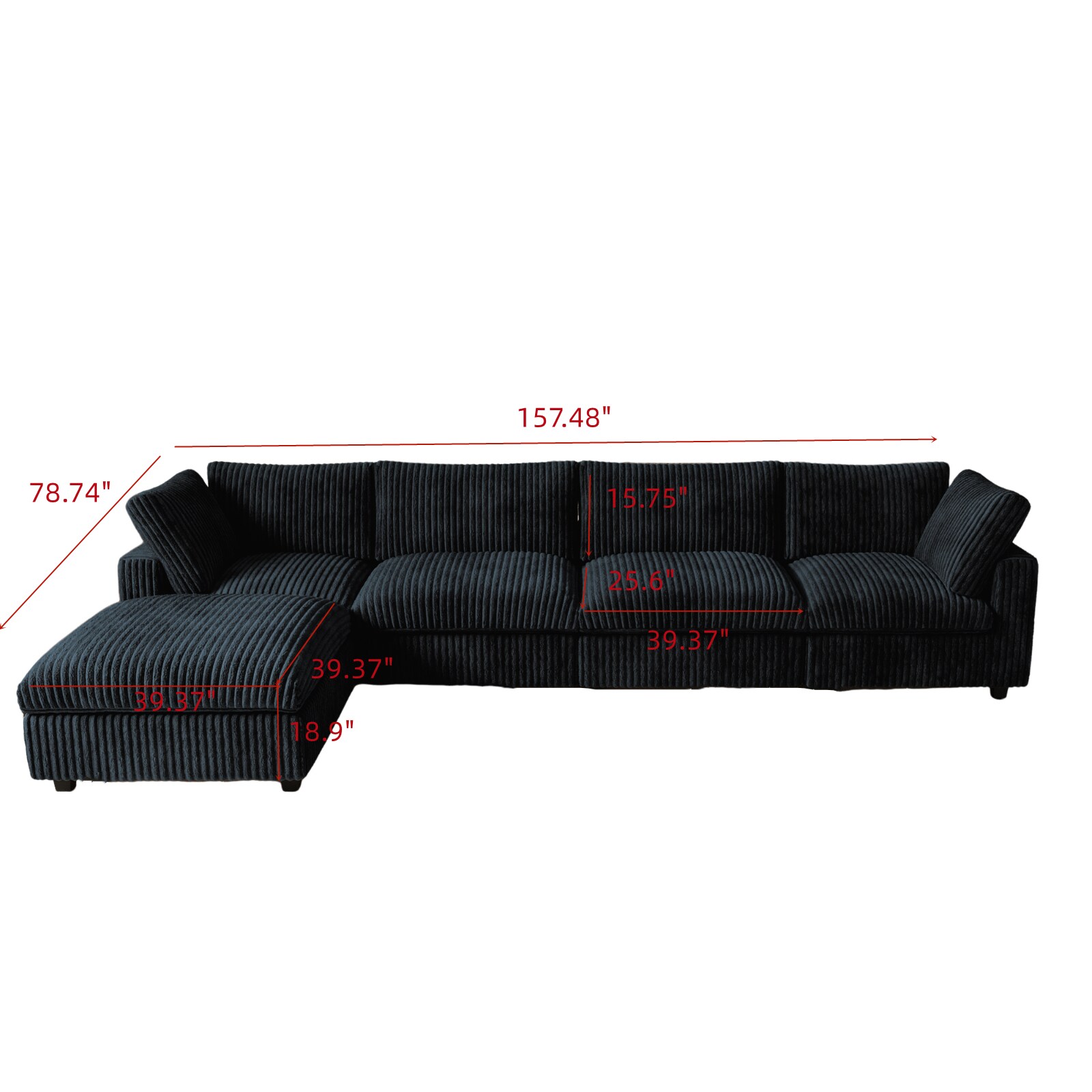 BuotiqHom DH-SF4+1-141BK Sofas-Loveseats - View #2