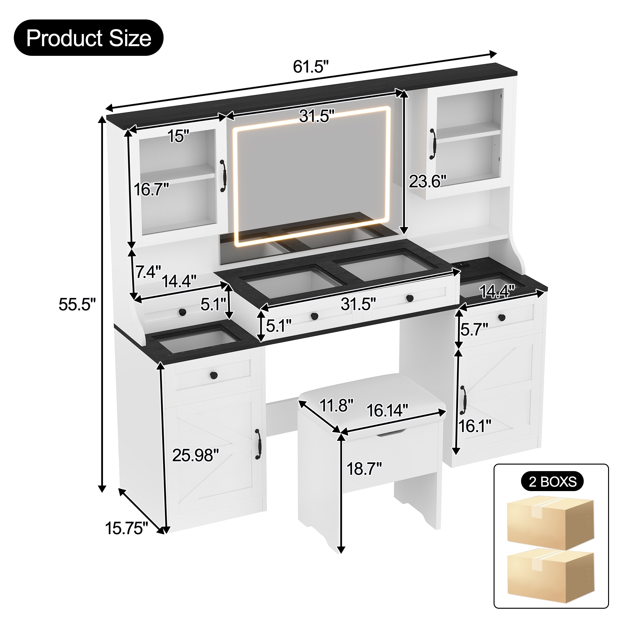 ModernLuxe N704G202303K Bedroom-Vanities - View #7