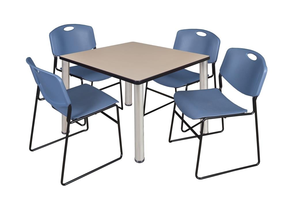 Regency TB3636BEBPCM44BE Breakroom Off-white 4-Person Training Table (36-in W x 29-in H)