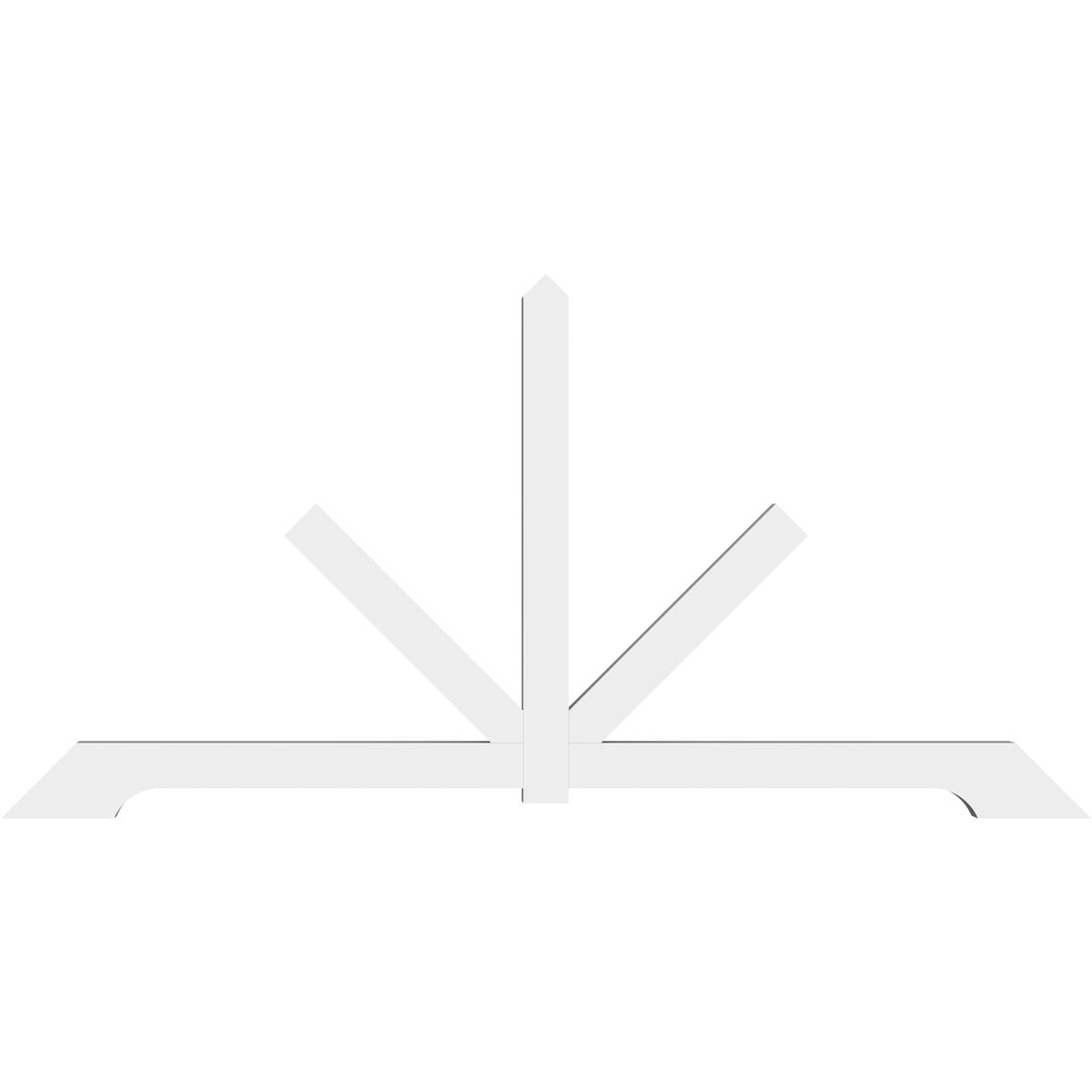 Ekena Millwork GBP096X48X0404VAN00 Exterior-Brackets-Braces - View #2