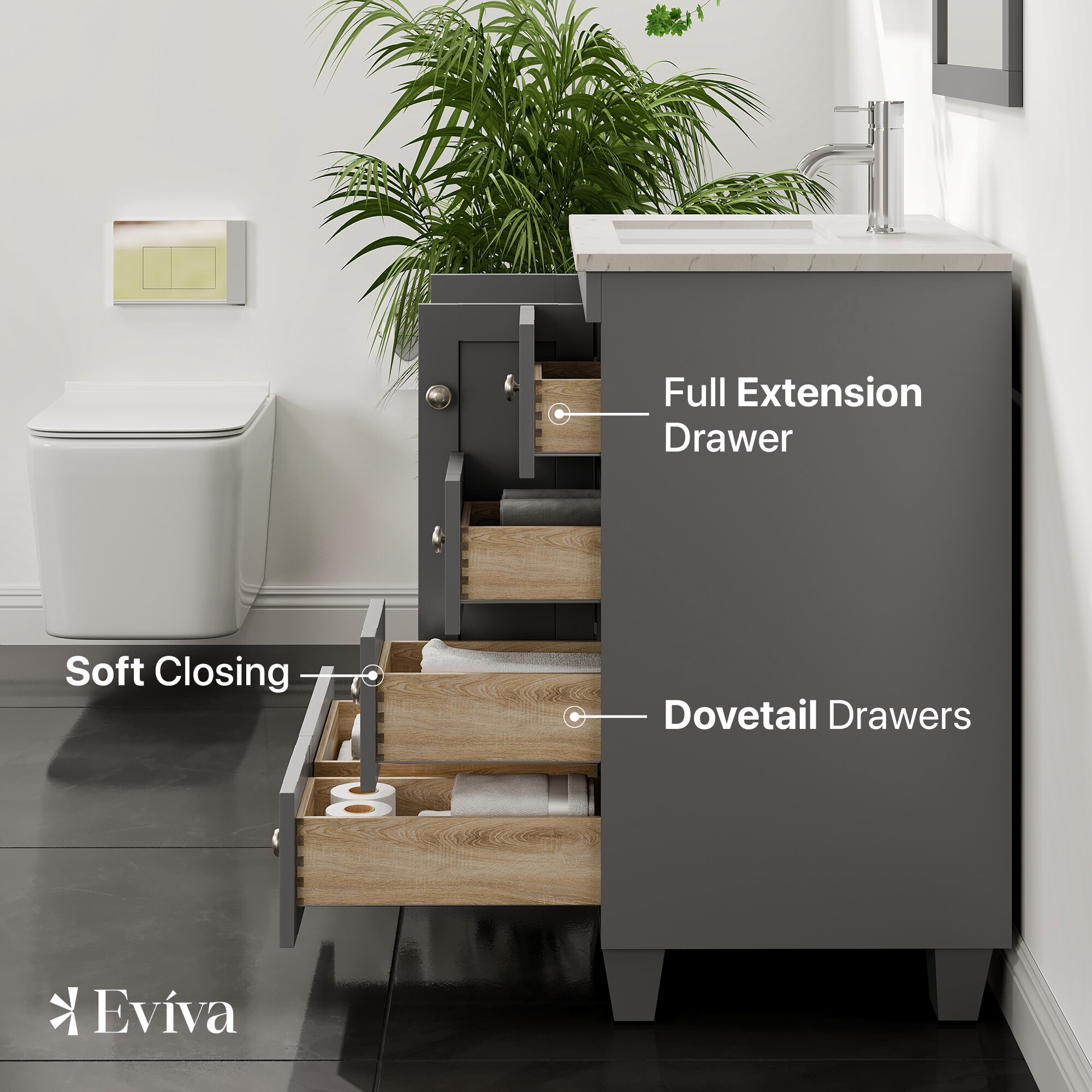 Eviva EVVN30-24X18GR Bath-Vanity-Combo - View #6