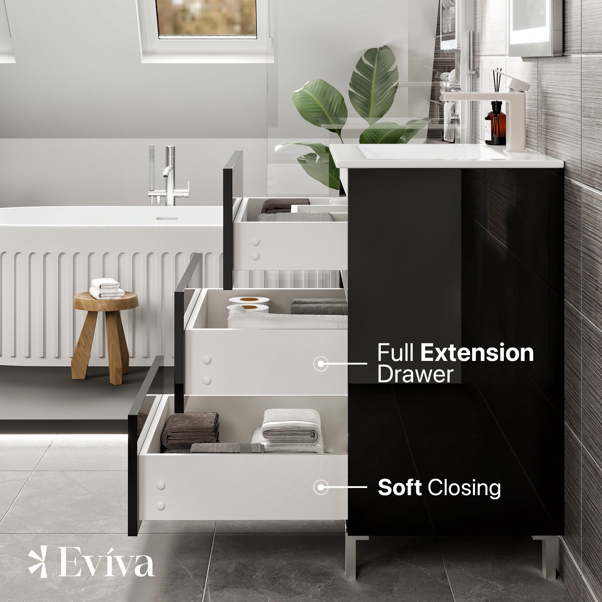 Eviva EVVN23-28BLK Bath-Vanity-Combo - View #5