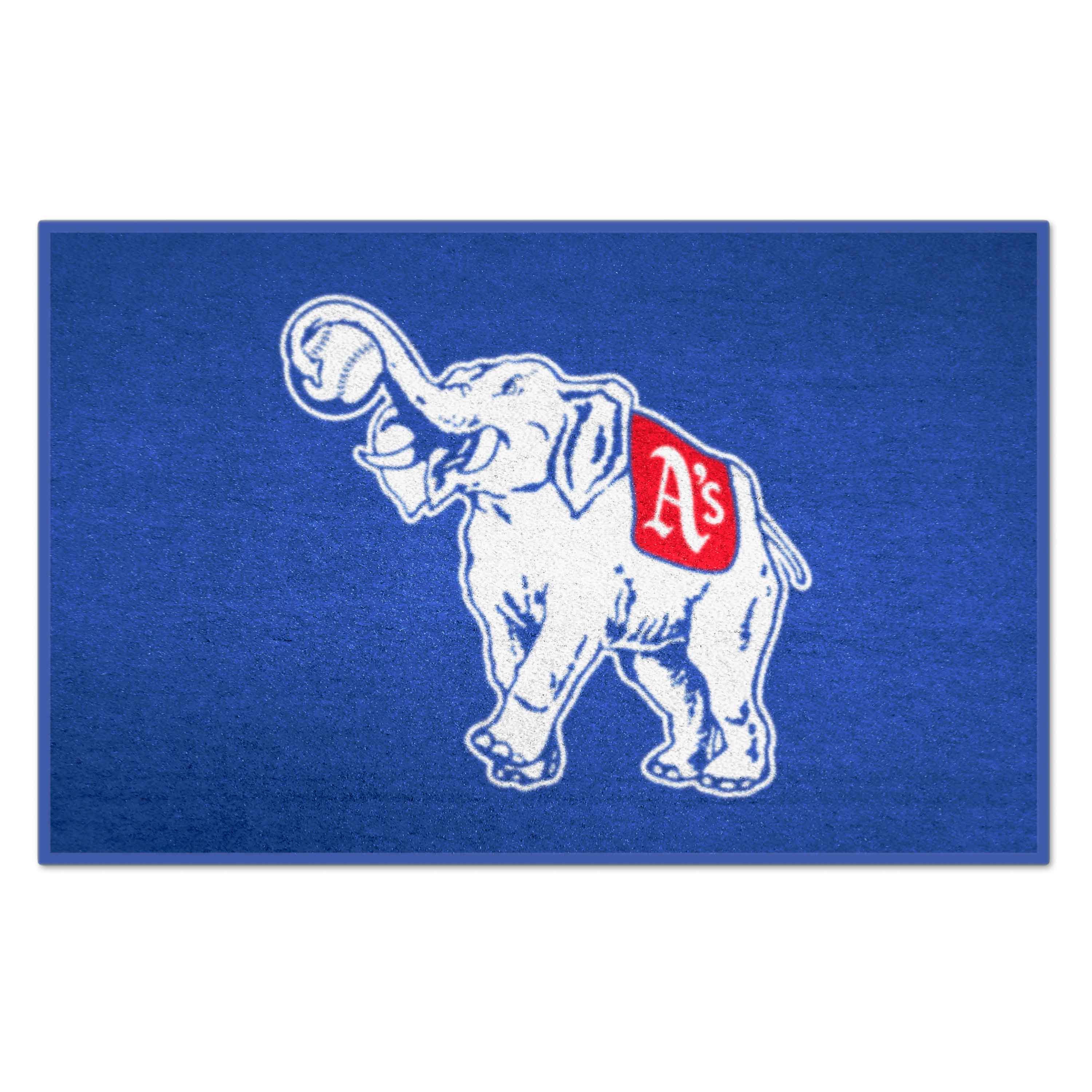 FANMATS 1910 MLB Retro Starter Mat 2 x 3 (ft) Tufted Nylon Blue Rectangular Indoor Throw rug
