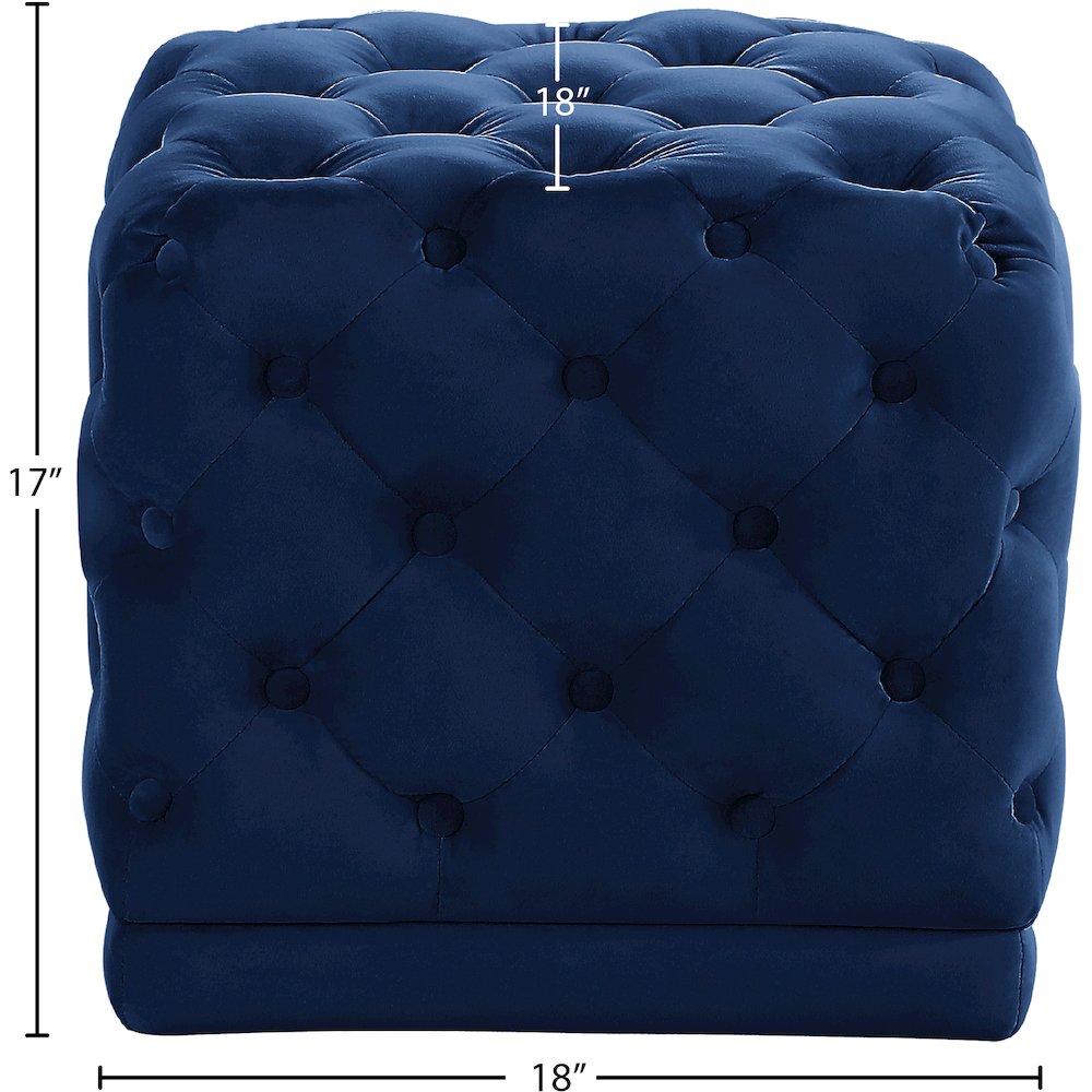 Meridian 137NAVY Indoor-Ottomans - View #3