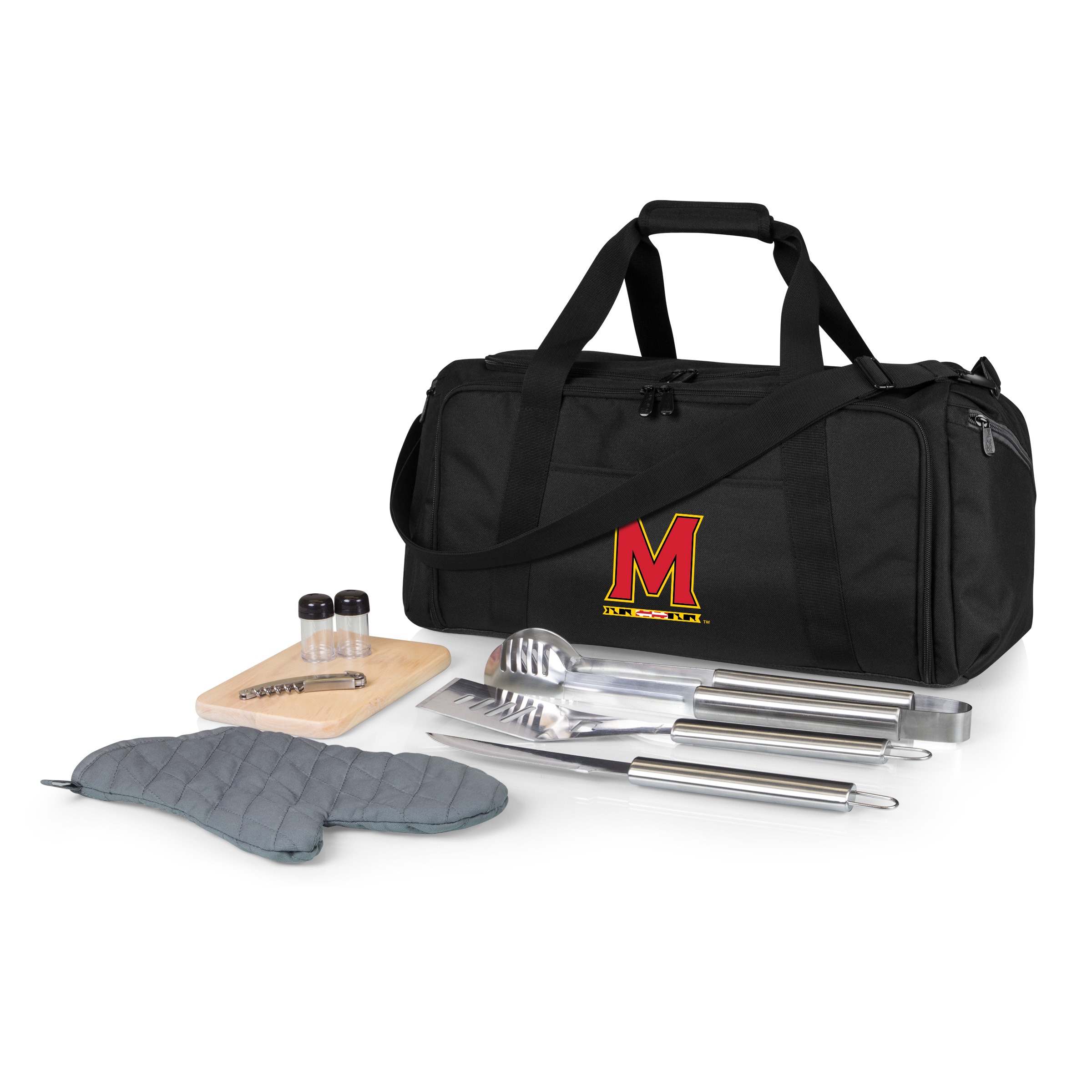 Picnic Time Stainless Steel 9-Piece Grilling Accessory Kit with Heat-Sealed Interior Liner and Multiple Storage Pockets 757-06-175-314-0 Sansujyuku sansujyuku.com