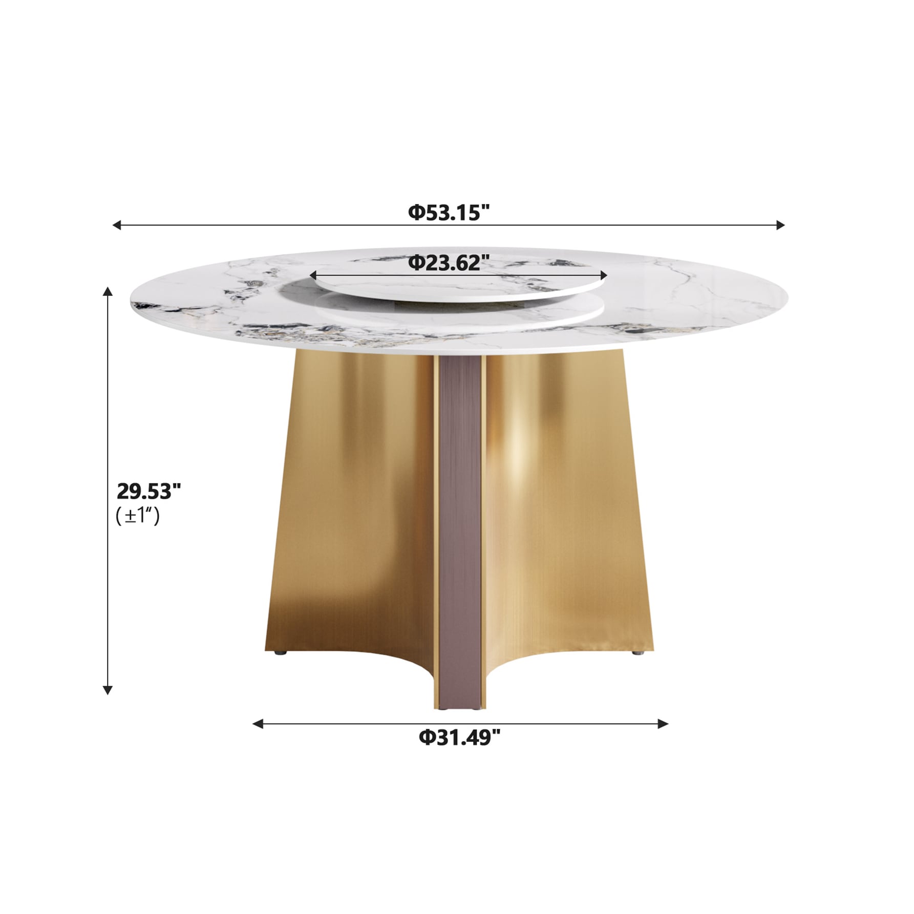 BuotiqHom DH-B-135F60-1G Dining-Tables - View #5