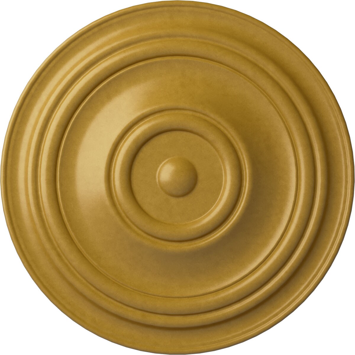 Ekena Millwork CM31TRIGS Traditional 31.5-in W x 31.5-in L Painted Iridescent Gold Polyurethane Whole Ceiling Medallion