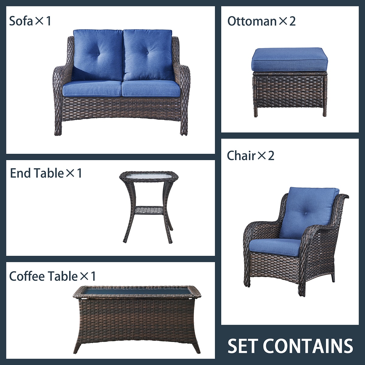 Rilyson FS038006014018025-1 Patio-Conversation-Sets - View #4