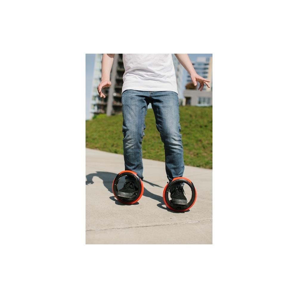  ZX9INVST015 Orbitwheel Boardless Skateboard, Red and Black