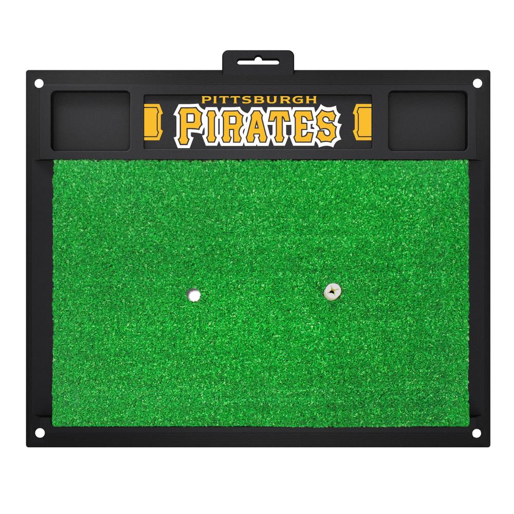 FANMATS 19423 Pittsburgh Pirates MLB Golf Hitting Mat Golf Tees