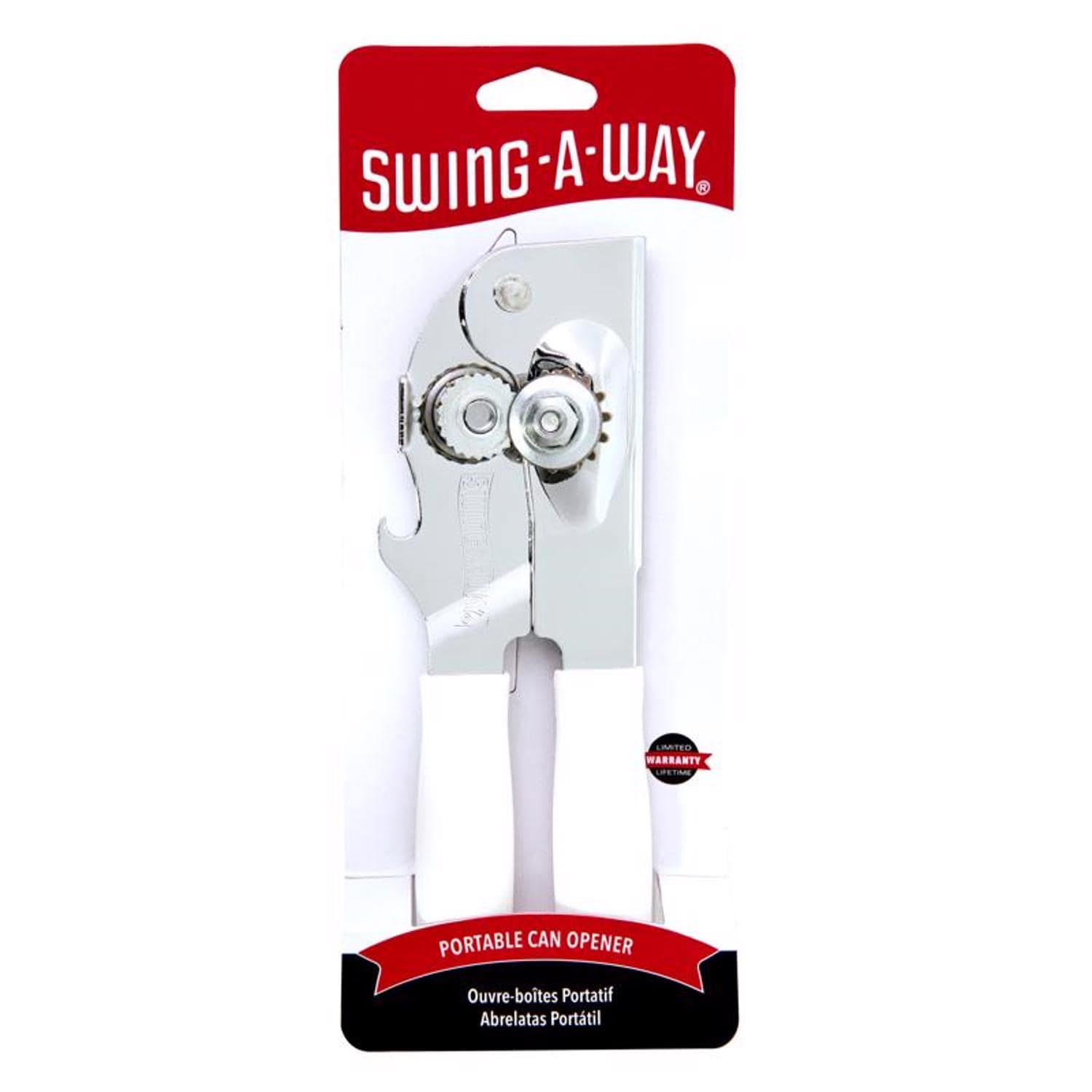 Swing-A-Way Swing A Way White Steel Manual Portable Can Opener