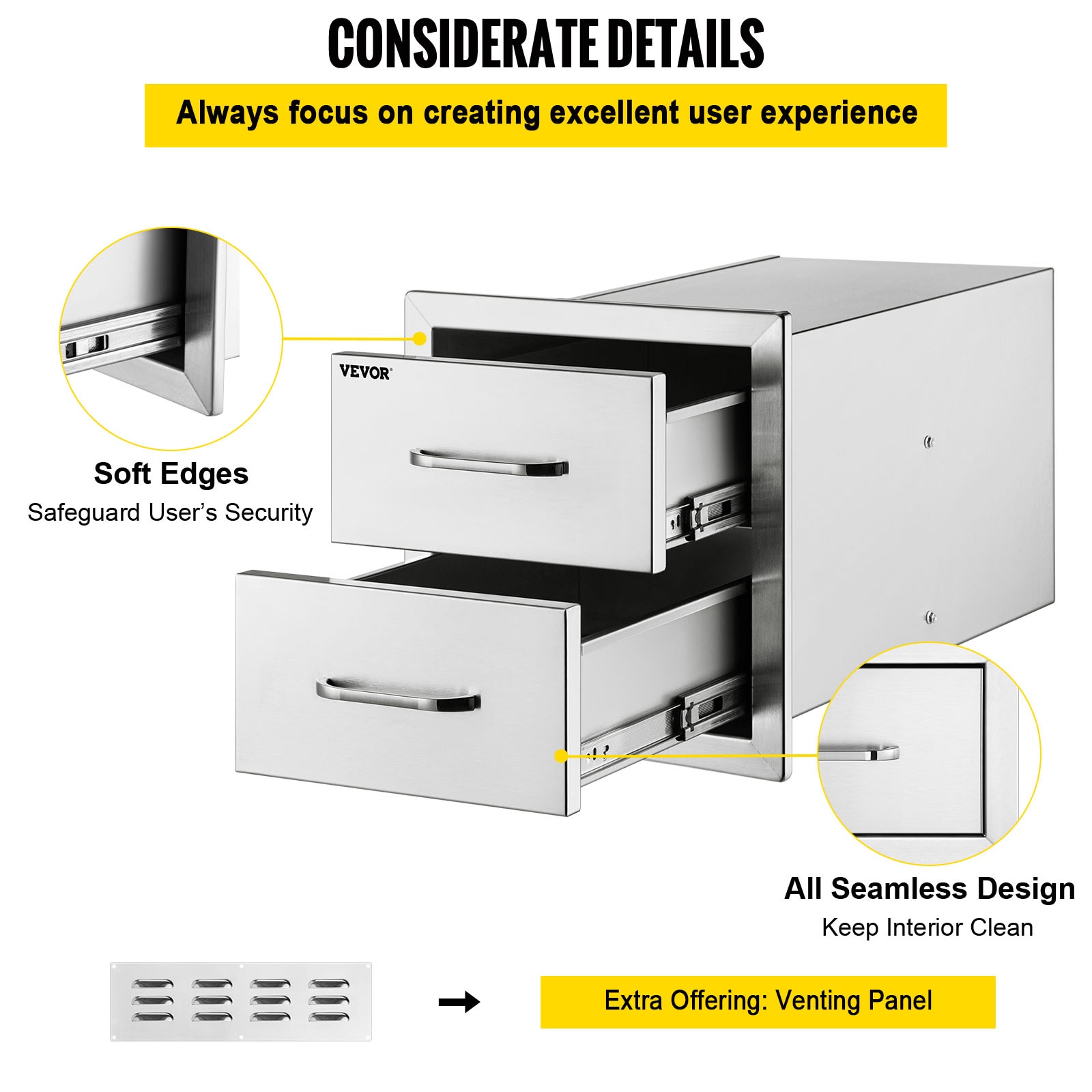 VEVOR 19.7 x 29.5 x 10-IN BBQ Drawers Built-In Grill Cabinet Double Drawer 18X15YC2CBXGCTG01V0 simolary.com 19 VEVOR 19.7 x 29.5 x 10-IN BBQ Drawers Built-In Grill Cabinet Double Drawer 18X15YC2CBXGCTG01V0 Simolary simolary.com 19