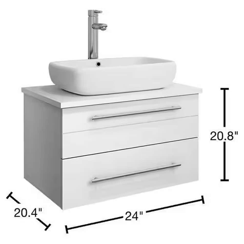 Fresca FCB6124WH-VSL-CWH-V Bath-Vanity-Combo - View #13