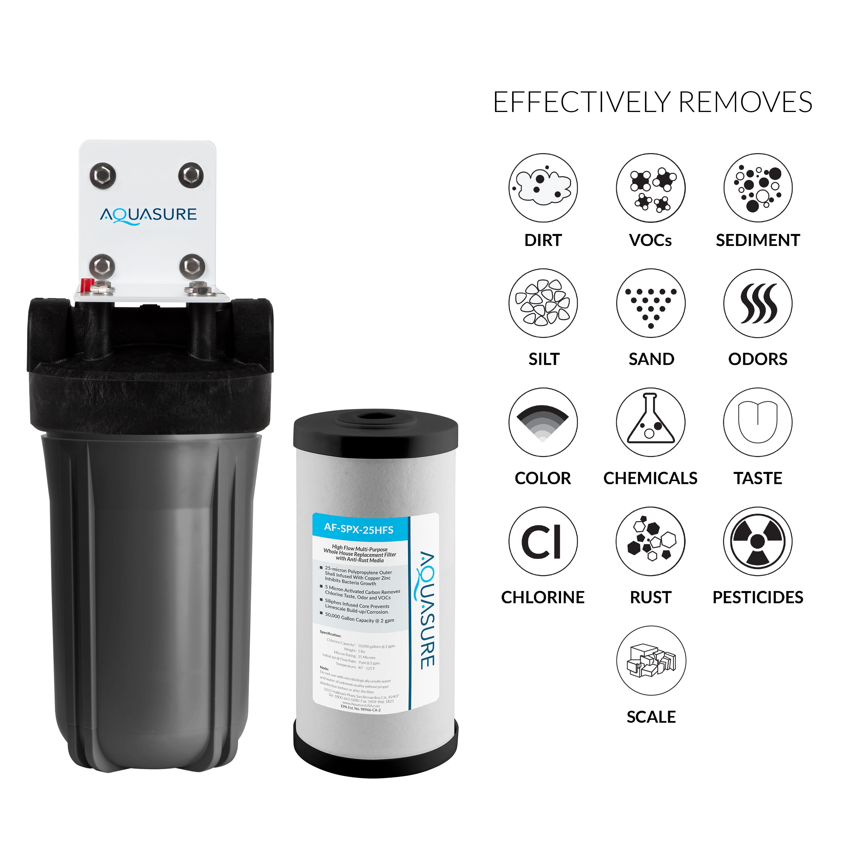 Aquasure 8 GPM UV-C Water Sterilizer System with Siliphos Pre-Filter